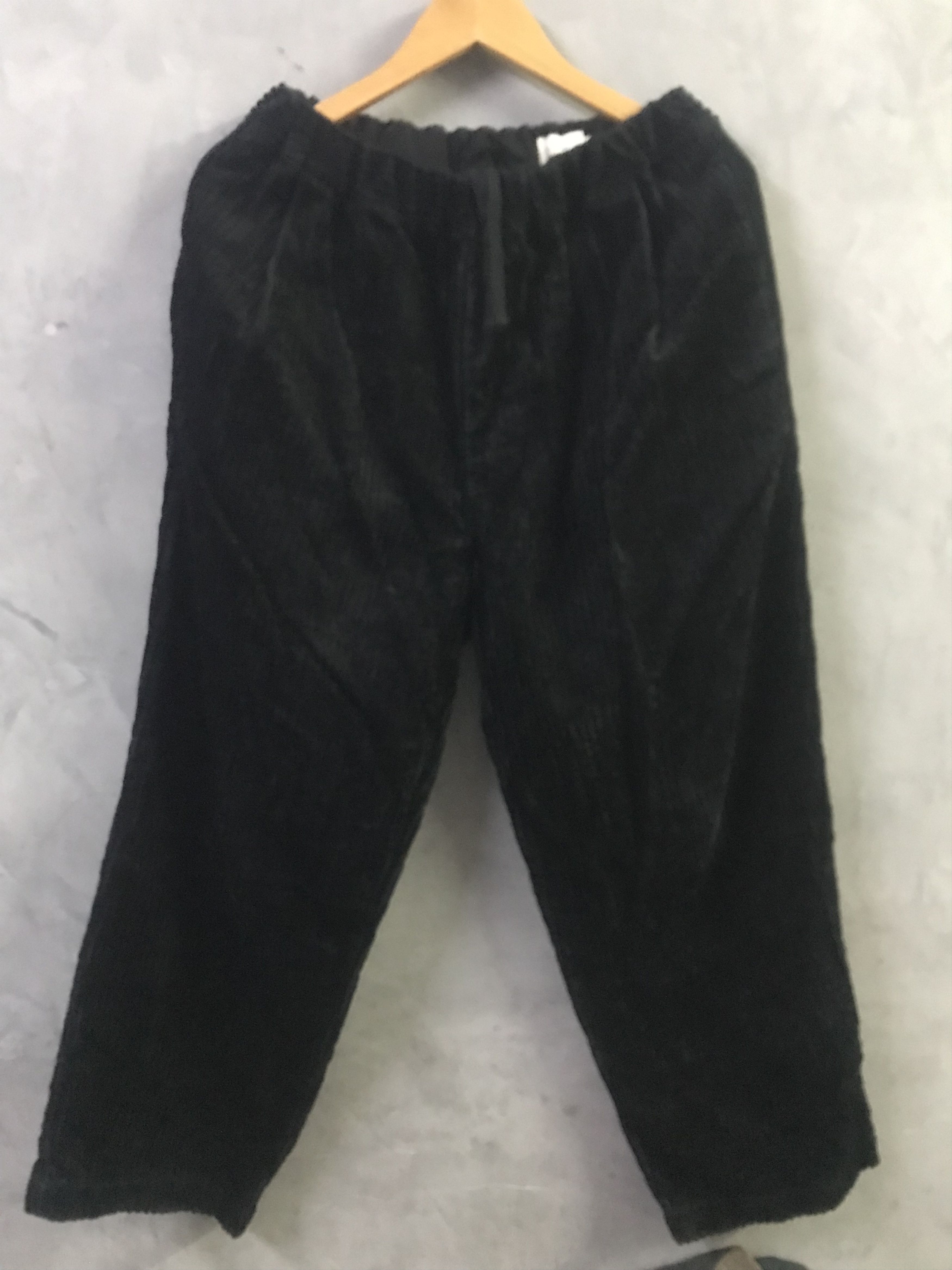 STILL BY HAND Still by Hand Corduroy Pleated Black Easy Pants Size US 30 / EU 46 - 4 Thumbnail