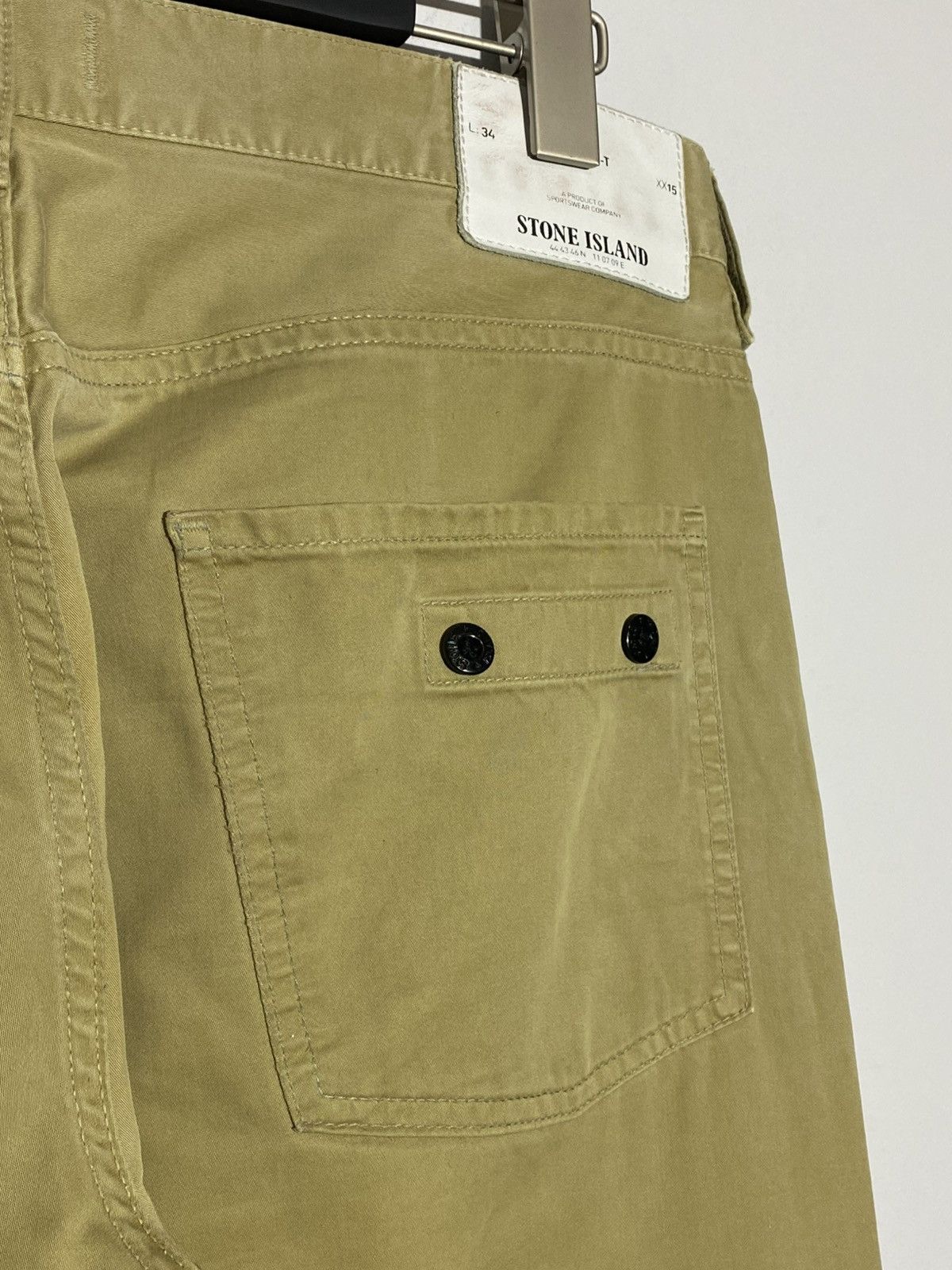 Stone Island Vintage Stone Island Pants Beige Luxury Pants 32x34 Size US 32 / EU 48 - 3 Thumbnail