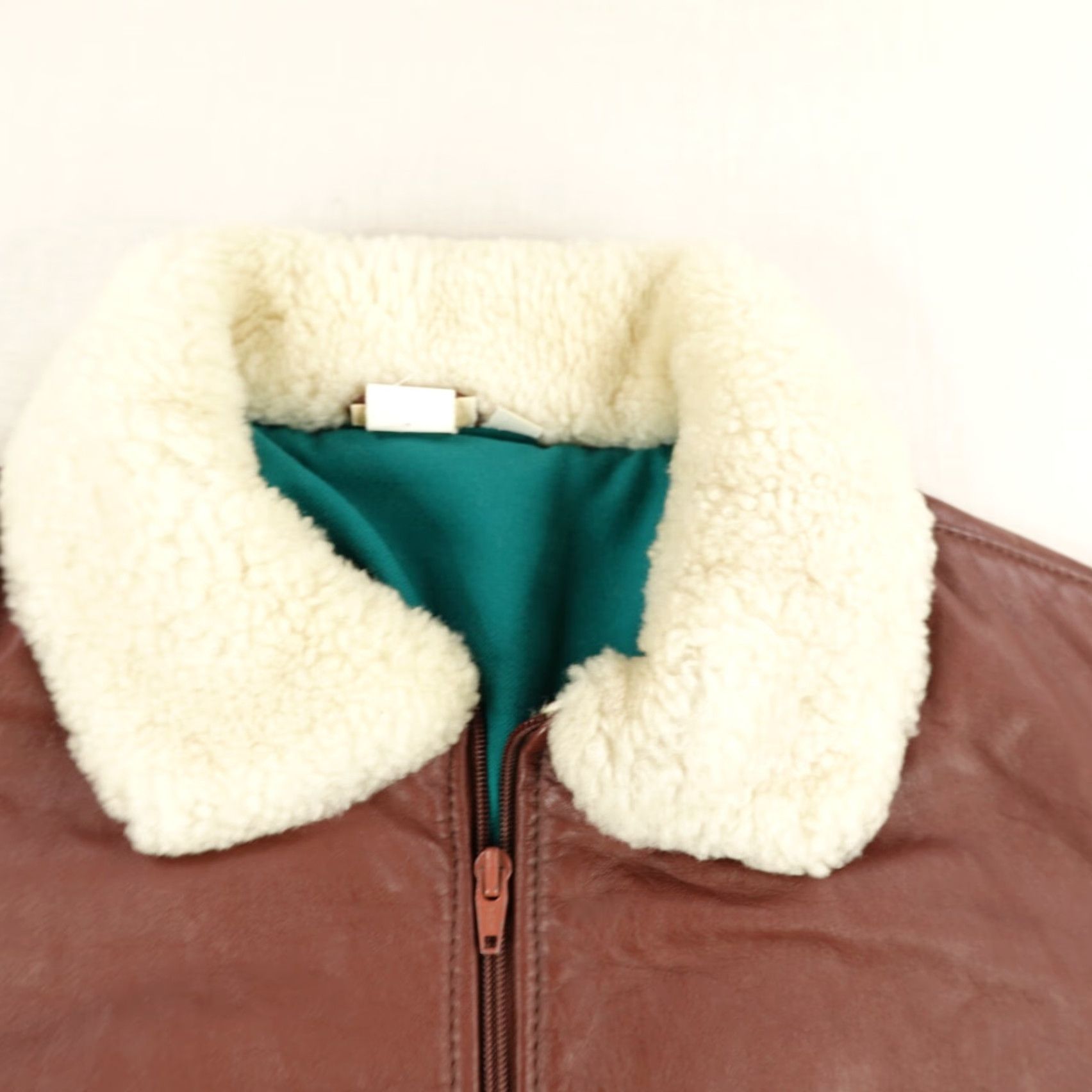 Vintage Vintage Yes LL Bean Jacket Mens Medium Brown Leather Sherpa Aviator Coat Lined 80s Clothing Size US M / EU 48-50 / 2 - 2 Thumbnail