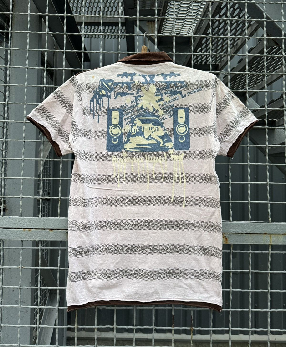 Acupuncture Acupuncture 2006 Polo Avant Garde Shirt Gun Punk Y2K tee Size US M / EU 48-50 / 2 - 2 Thumbnail
