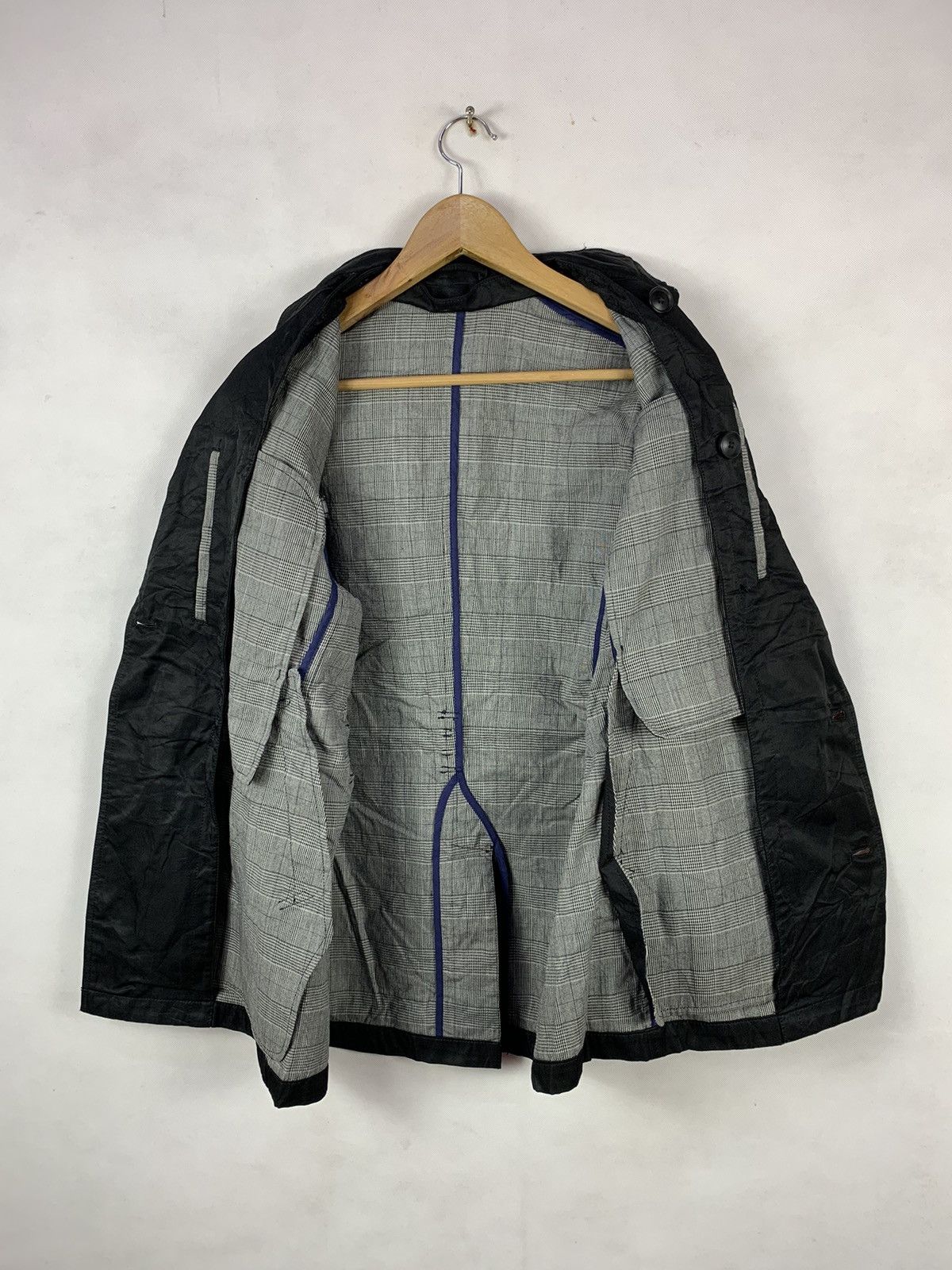 Japanese Brand Steals! Double Breasted Button Casual Waxed Jacket Coat Size US S / EU 44-46 / 1 - 7 Thumbnail