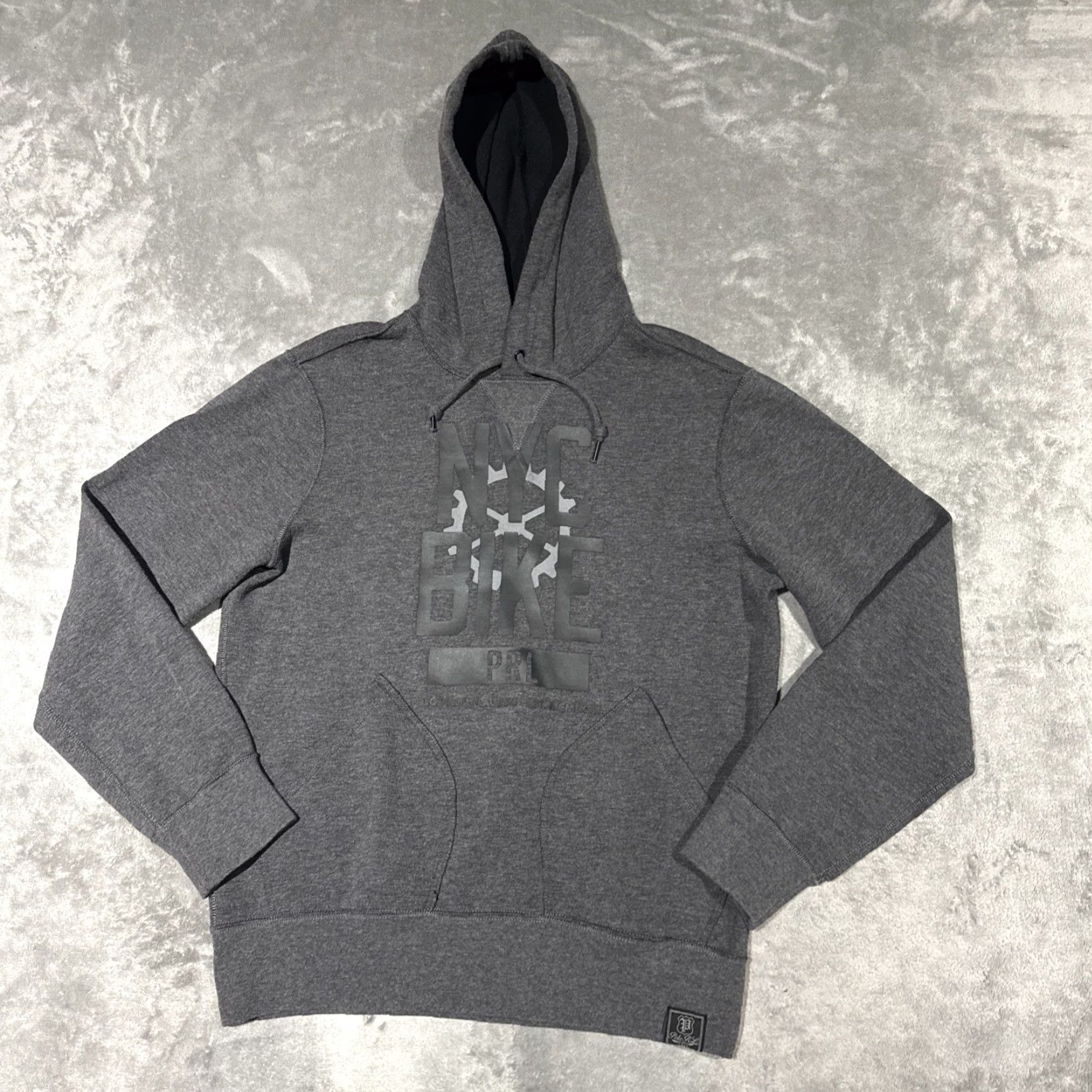 Ralph Lauren VINTAGE Polo Ralph Lauren Hoodie Mens M NYC Bike Heavy Old Money Preppy Pockets Charcoal Size US M / EU 48-50 / 2 - 2 Thumbnail
