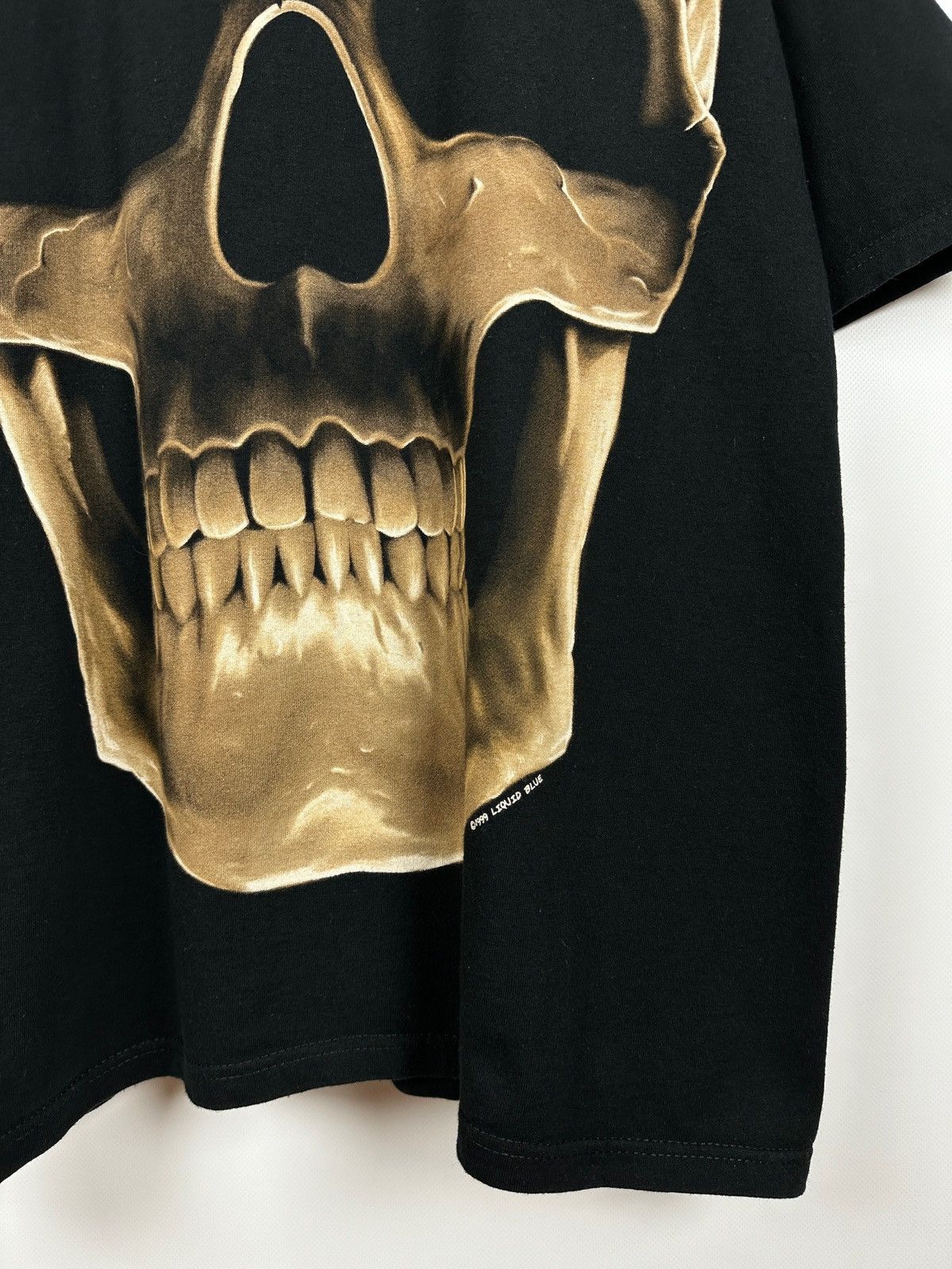 Liquid Blue 1999 Vintage Liquid Blue Skull All Over Print T-Shirt Size US XXL / EU 58 / 5 - 9 Thumbnail