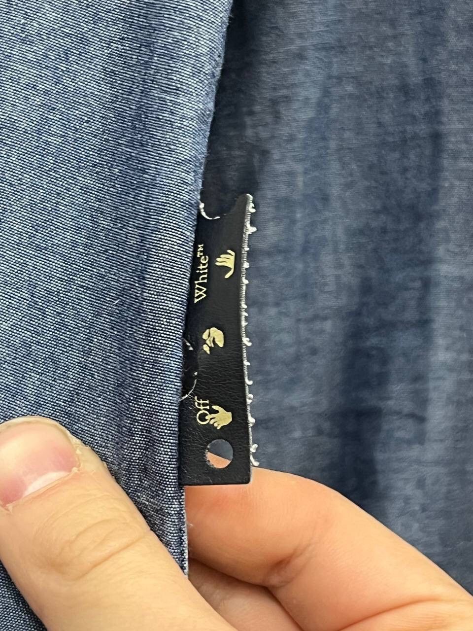 Off-White Off White Staff Garment Hype Logo Shirt Button Up Size US XS / EU 42 / 0 - 7 Thumbnail