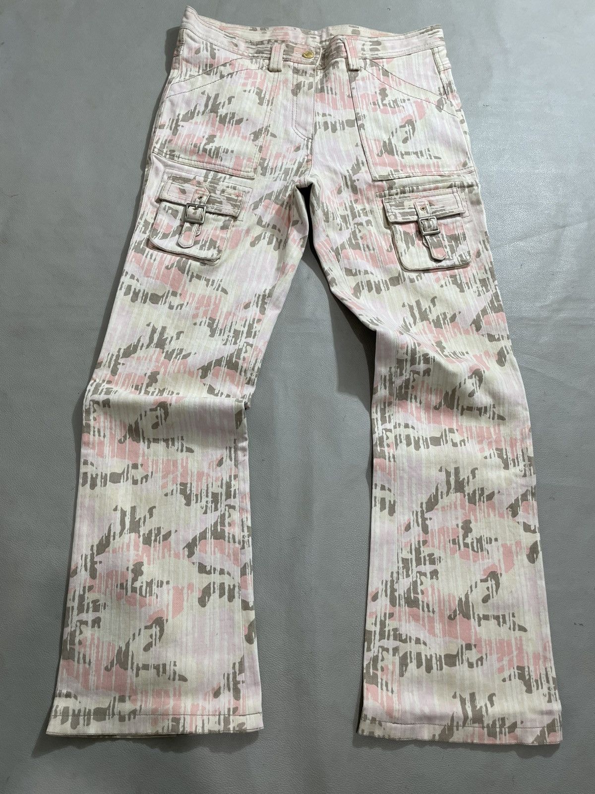Japanese Brand Japan flared camo jeans pocket Size US 29 - 1 Thumbnail