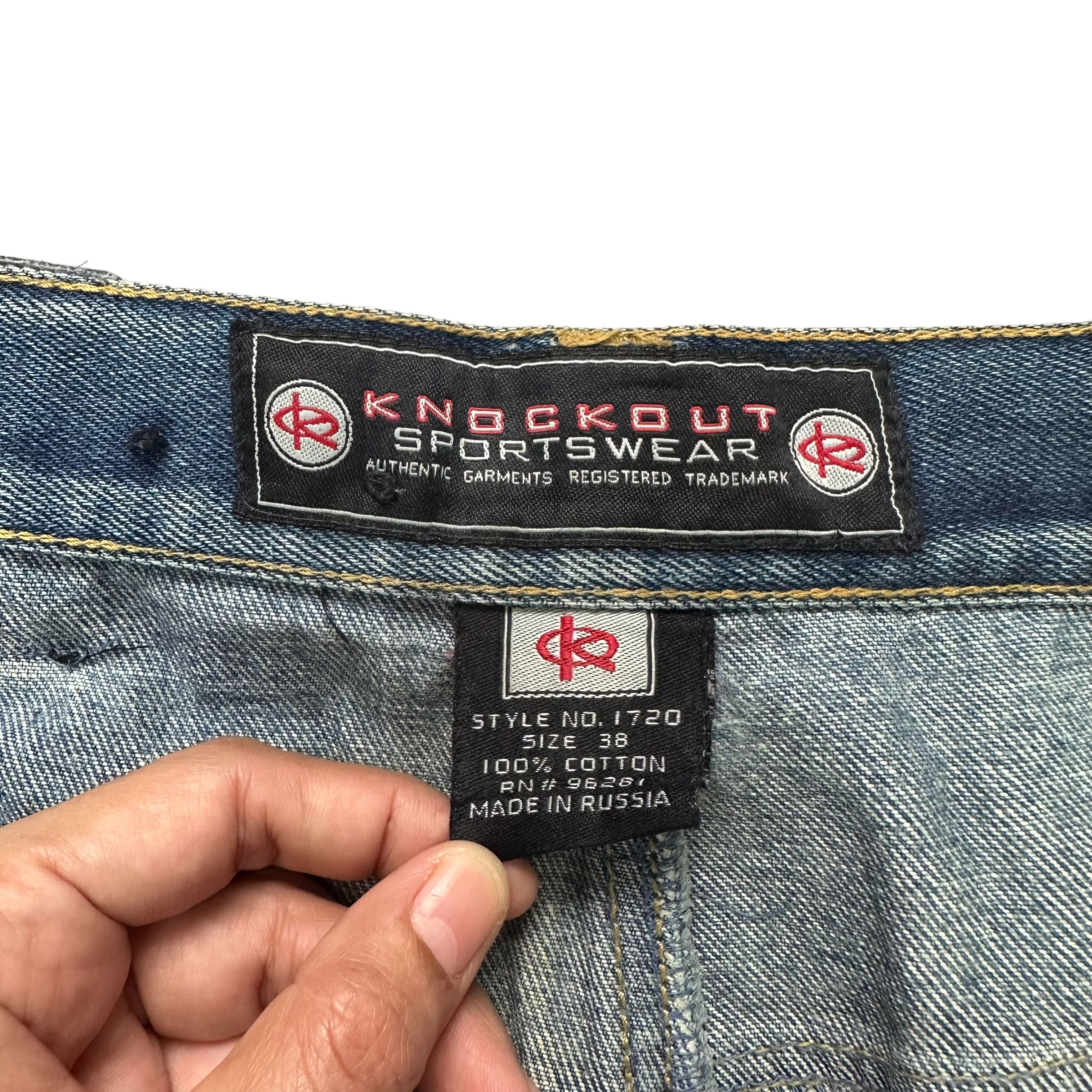Japanese Brand KNOCKOUT SPORTSWEAR DENIM PANT #8102-203 Size US 35 - 11 Thumbnail
