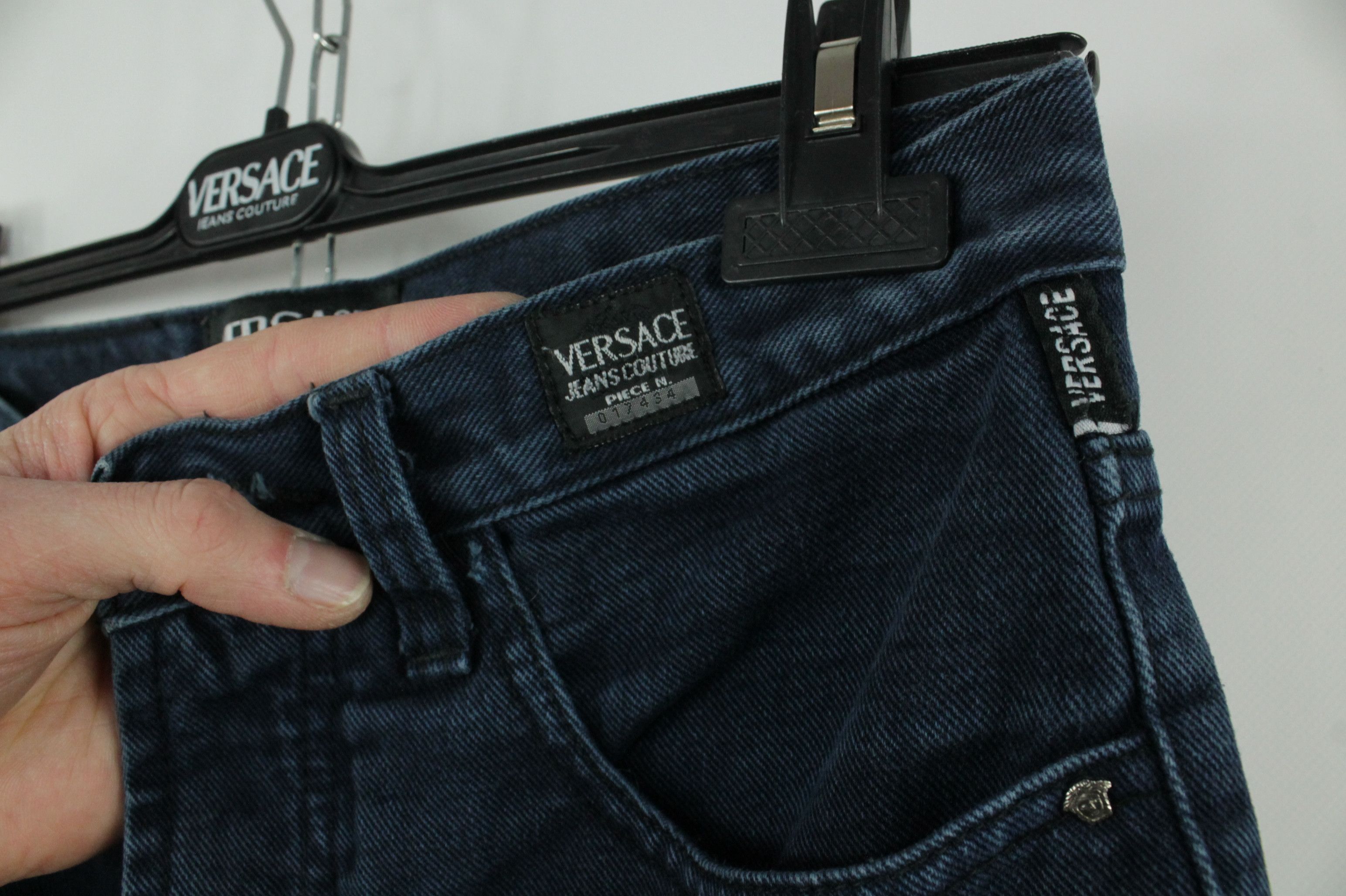 Versace Jeans Couture Vintage Versace Jeans Couture Blue Denim Jeans Size US 29 - 4 Thumbnail