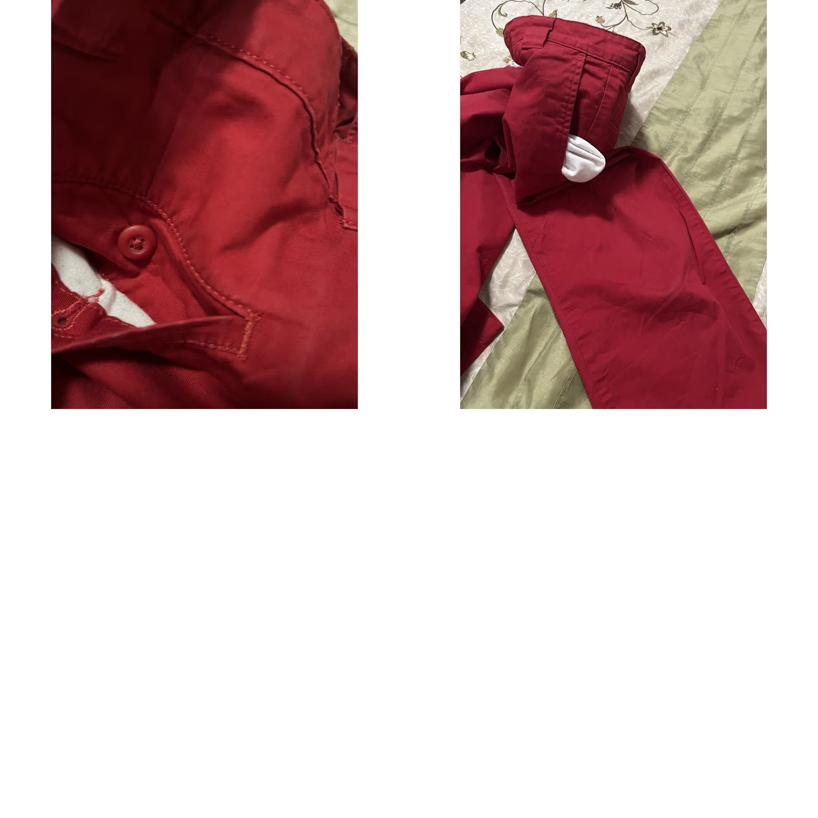 Carhartt Carhartt Relaxed Straight Pants Solid Red Women XS Cotton Zip Workwear Casual/Workwear Accessories 24 waist Regular Size 26" / US 2 / IT 38 - 8 Thumbnail