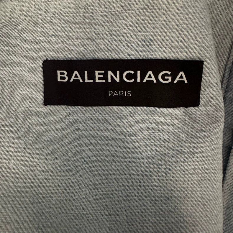 Balenciaga Balenciaga Balenciaga SS18 Europa Denim Jacket-2506 Size US XXL / EU 58 / 5 - 4 Thumbnail
