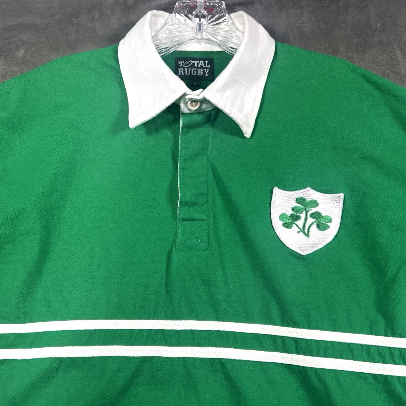 Vintage VINTAGE Total Rugby Shirt Mens M Green Short Sleeve St Pats Size US M / EU 48-50 / 2 - 2 Thumbnail