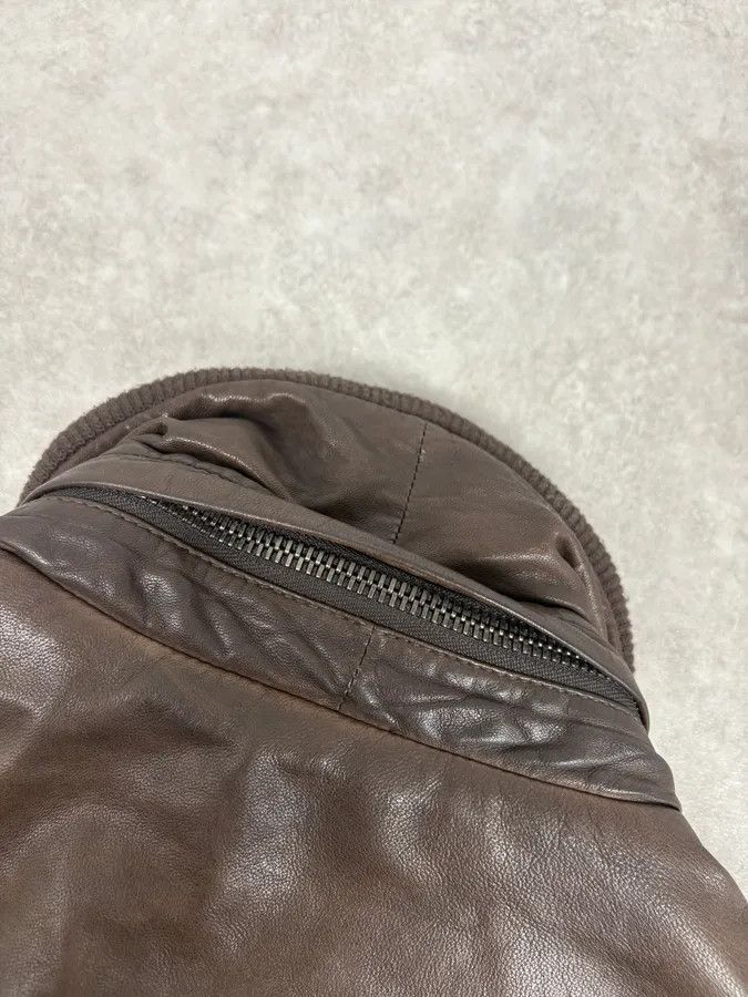 Dolce & Gabbana 2000s Dolce & Gabbana Brown Premium Biker Leather Jacket Size US S / EU 44-46 / 1 - 9 Thumbnail
