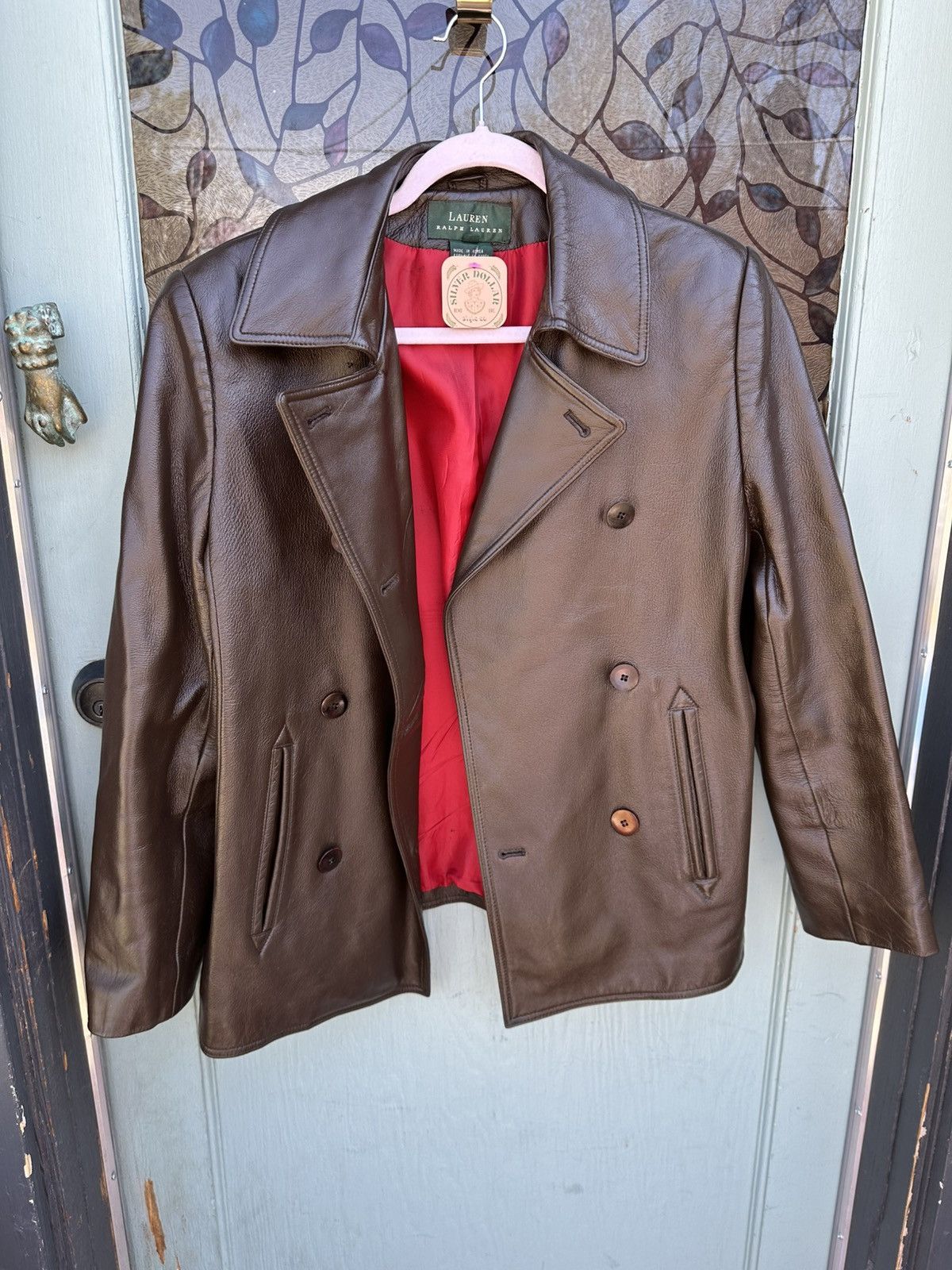 Lauren Ralph Lauren 90s/2000s brown leather jacket Size US S / EU 44-46 / 1 - 2 Thumbnail