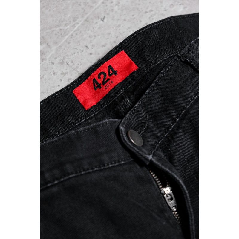 424 424 Black Denim Pants Size US 38 / EU 54 - 6 Thumbnail