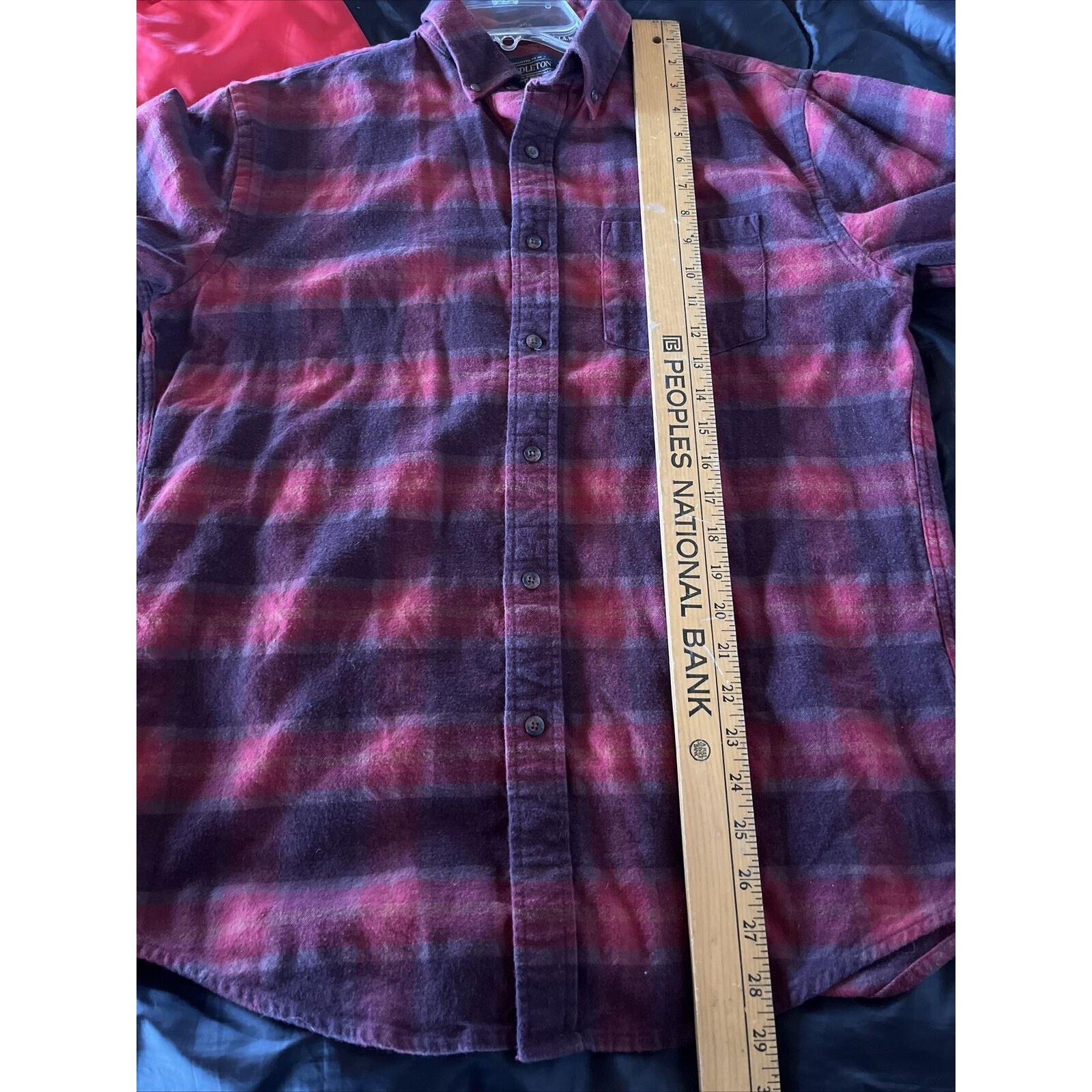 Pendleton Pendleton mason men’s M red plaid LS cotton flannel shirt Size US M / EU 48-50 / 2 - 19 Thumbnail