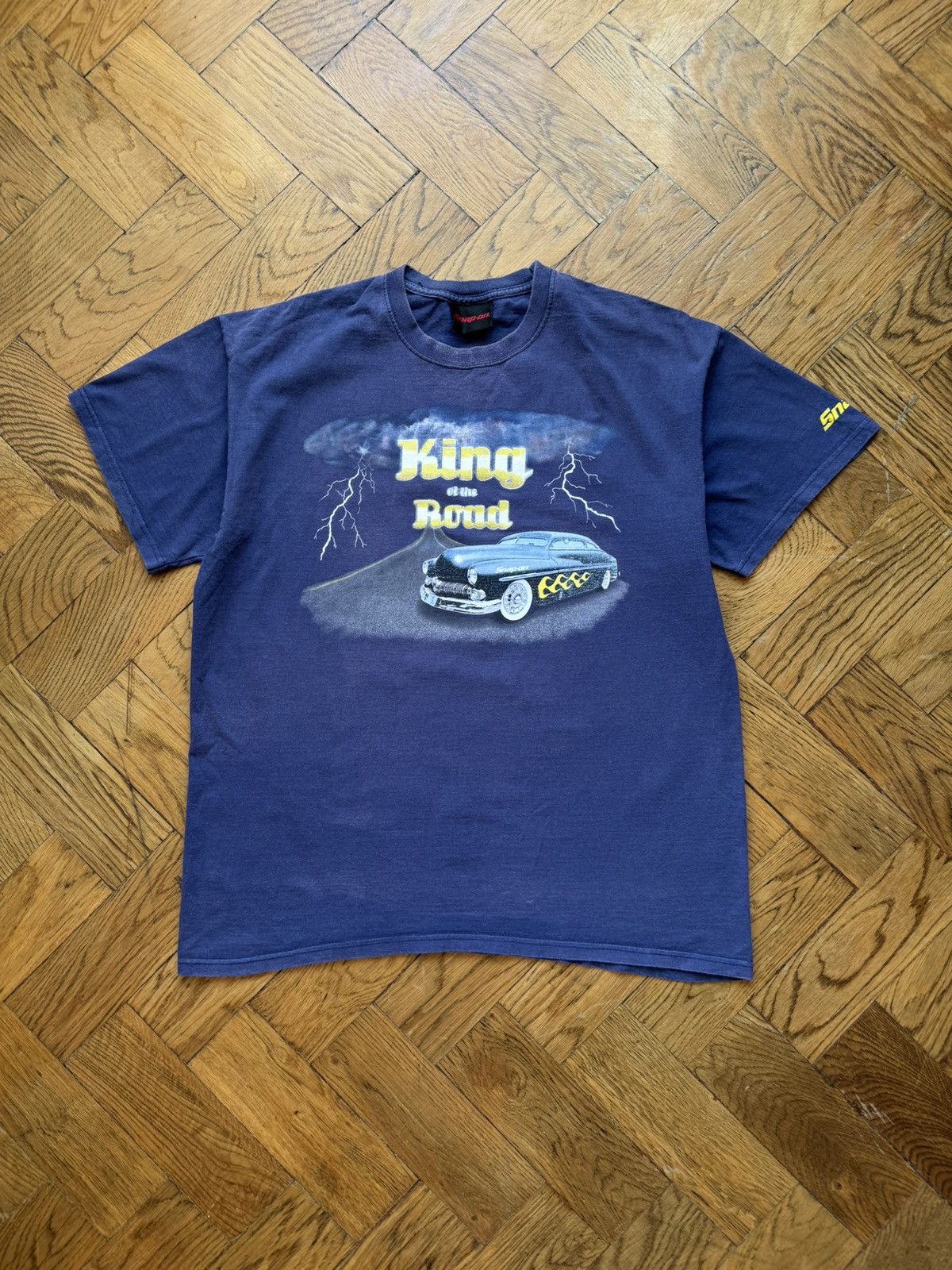 Vintage Snap-On Lightning USA Racing Vintage t shirt Size US L / EU 52-54 / 3 - 2 Thumbnail
