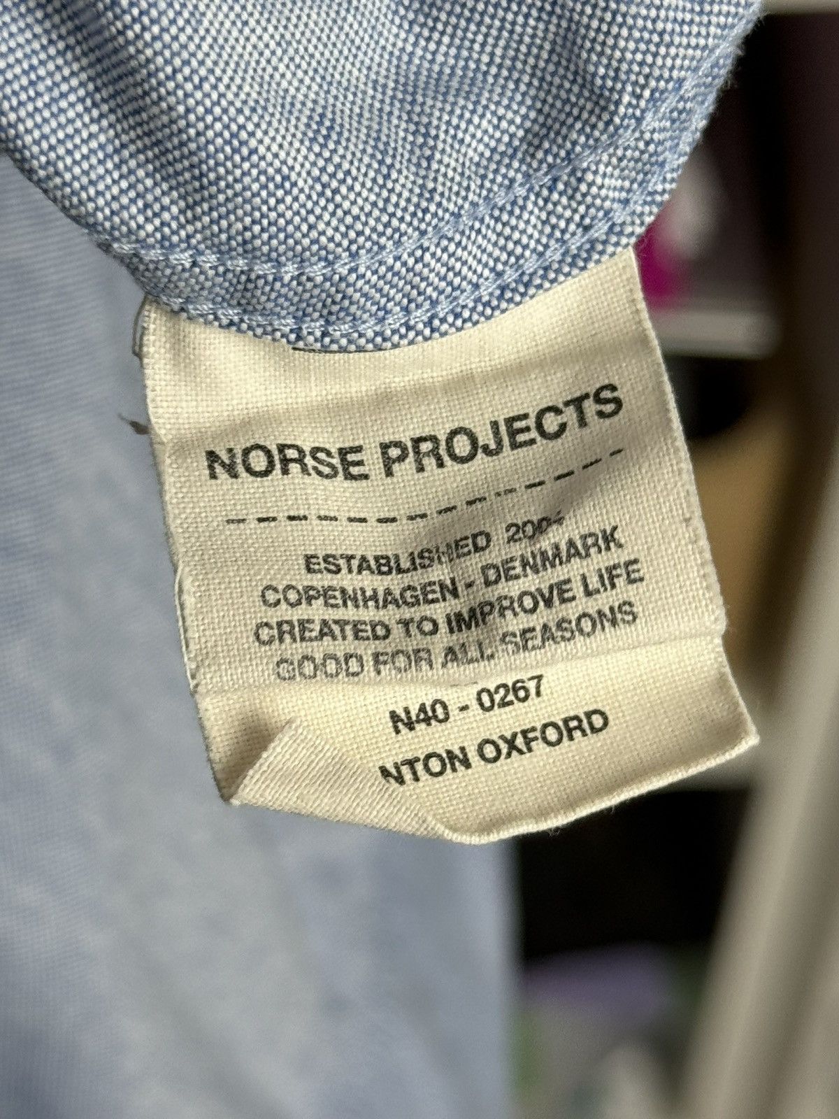 Designer × Norse Projects Norse Projects basic Oxford longsleeve shirt M luxury acne Size US M / EU 48-50 / 2 - 5 Thumbnail