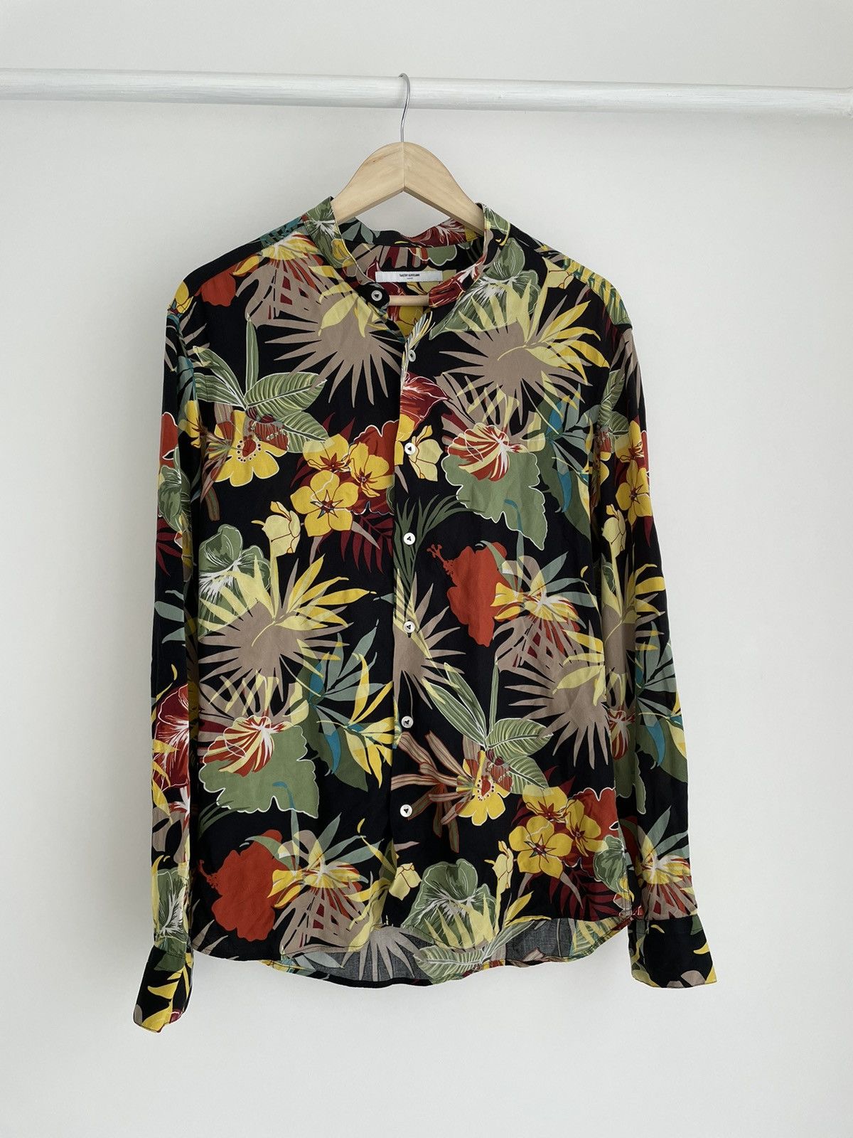 Japanese Brand × Takeshy Kurosawa Rare Takeshy Kurosawa Flower Print Shirt Size US XL / EU 56 / 4 - 1 Thumbnail