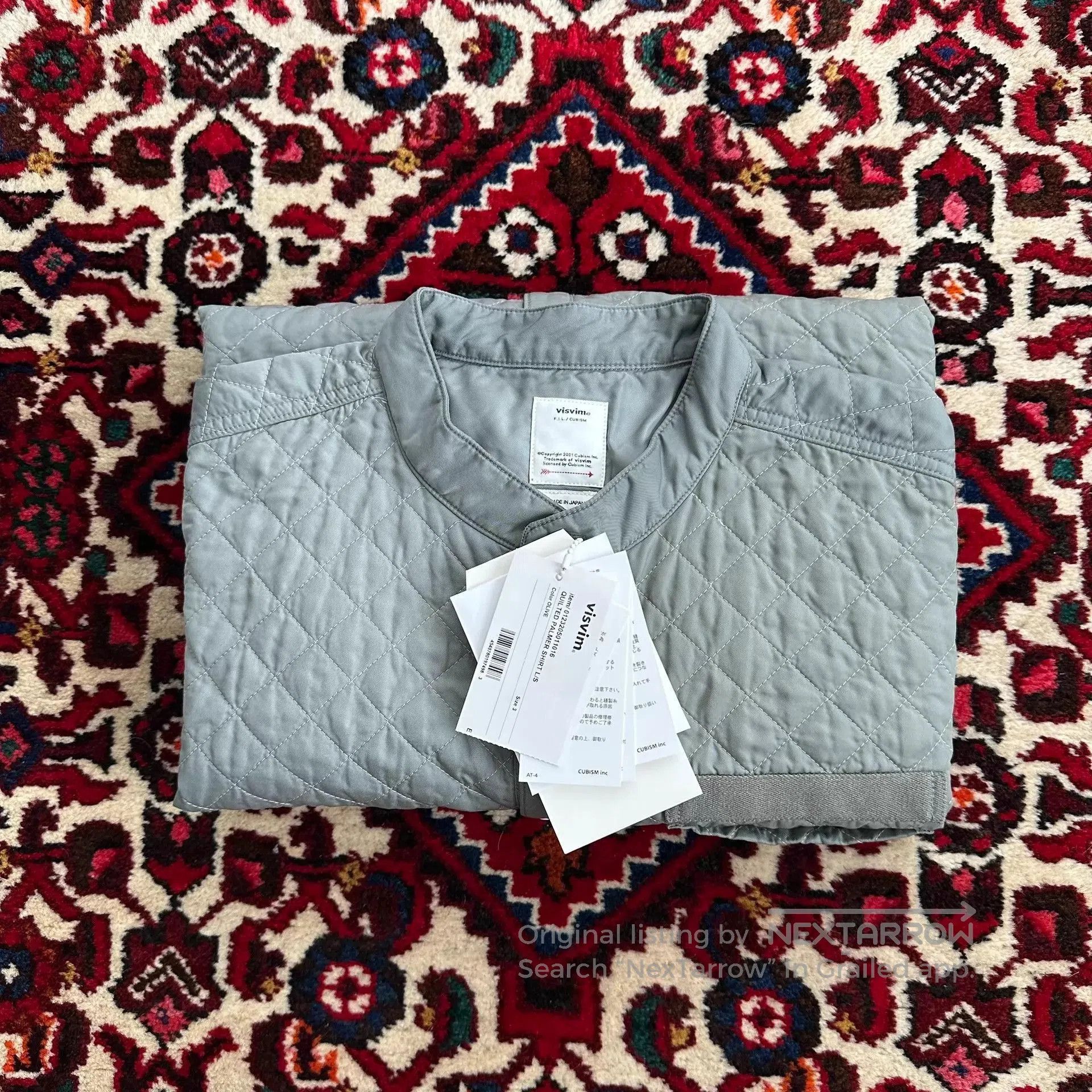 Visvim Quilted Long Sleeve Button-Up Shirt. Size US L / EU 52-54 / 3 - 9 Thumbnail