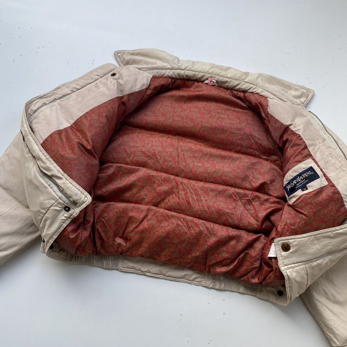 Vintage × Yves Saint Laurent Vintage YSL Puffer Bomber Jacket Size US M / EU 48-50 / 2 - 4 Thumbnail