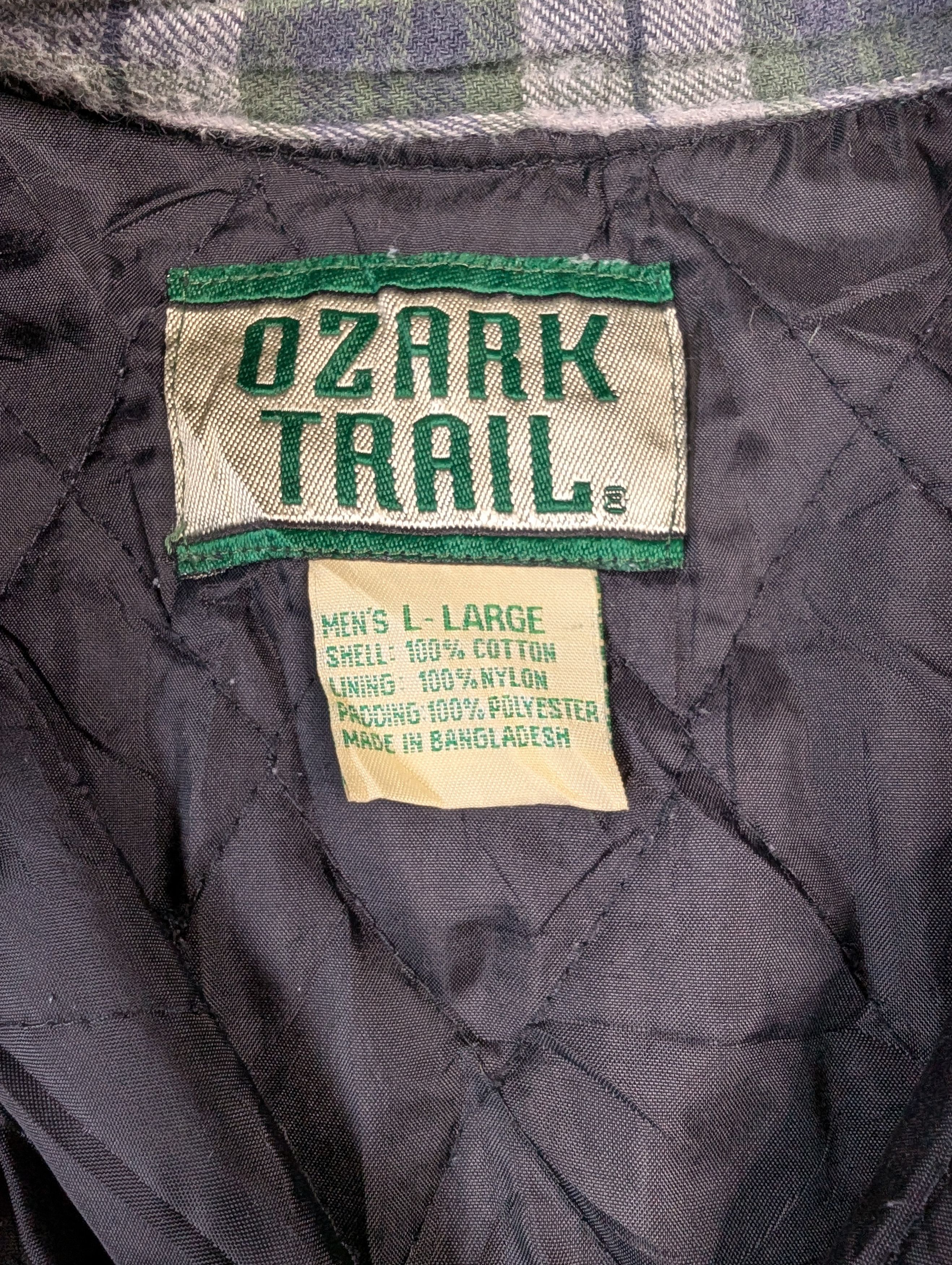 Designer × Vintage vtg Ozark Trail quilt lined plaid flannel work camp shirt Size US L / EU 52-54 / 3 - 4 Thumbnail