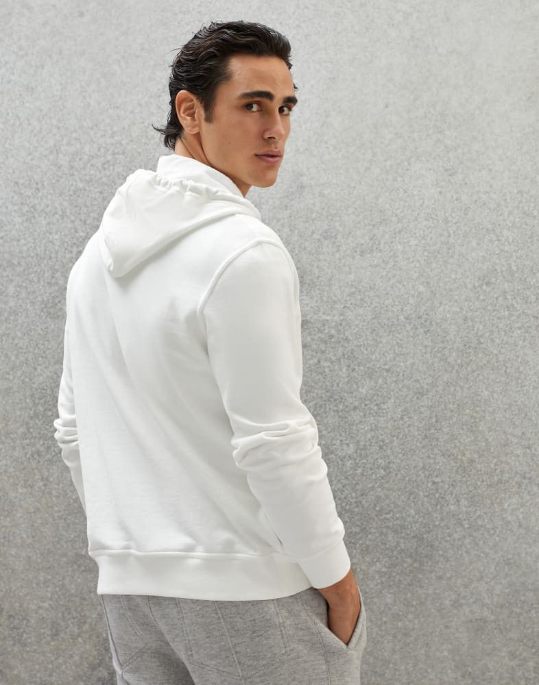 Brunello Cucinelli o1w1db10924 Cardigan Sweathirt in Open White Size US XXL / EU 58 / 5 - 3 Thumbnail