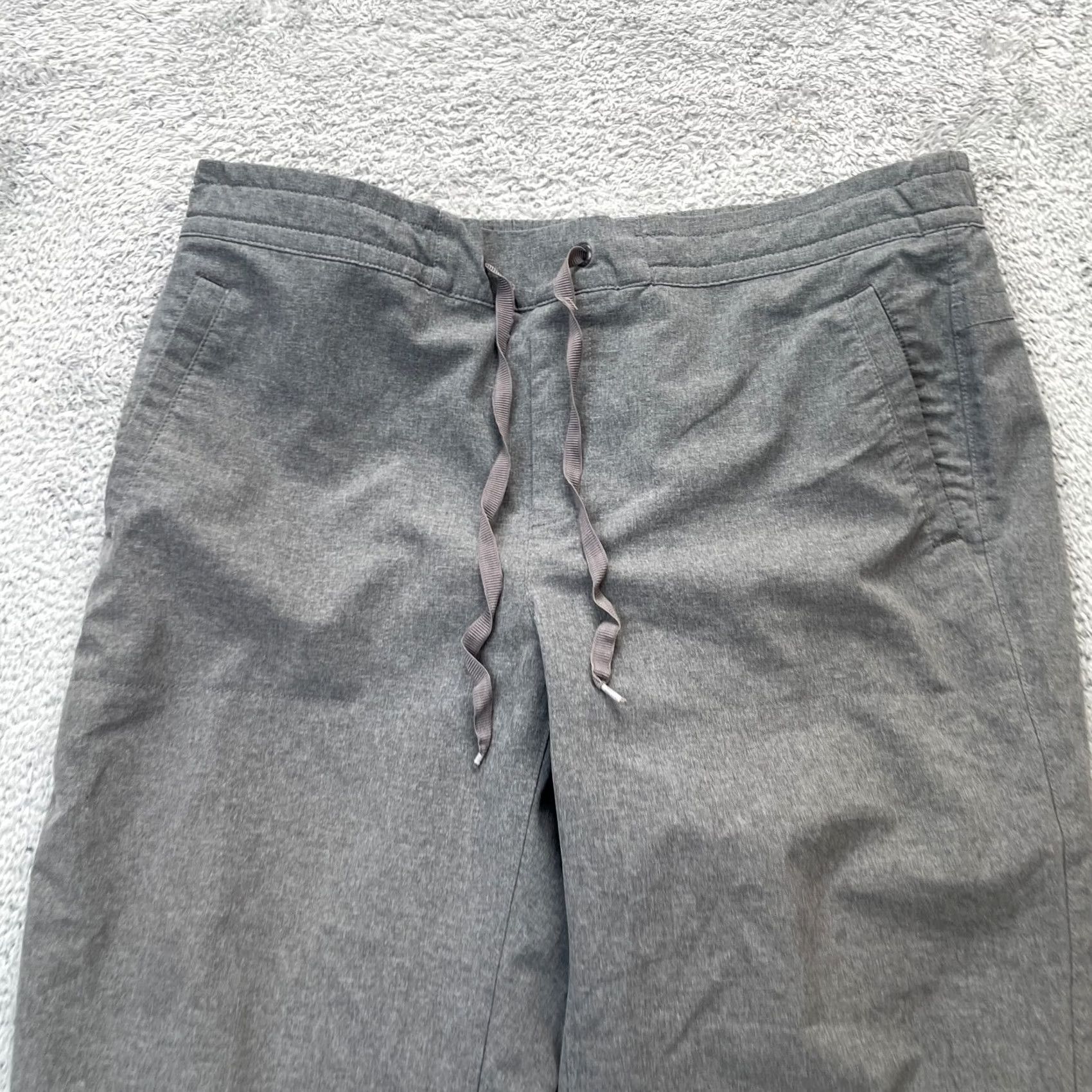 Eddie Bauer Eddie Bauer Womens Medium Gray Jogger Pants Stretch Tapered Leg Logo Drawstring Size 32" / US 10 / IT 46 - 5 Thumbnail