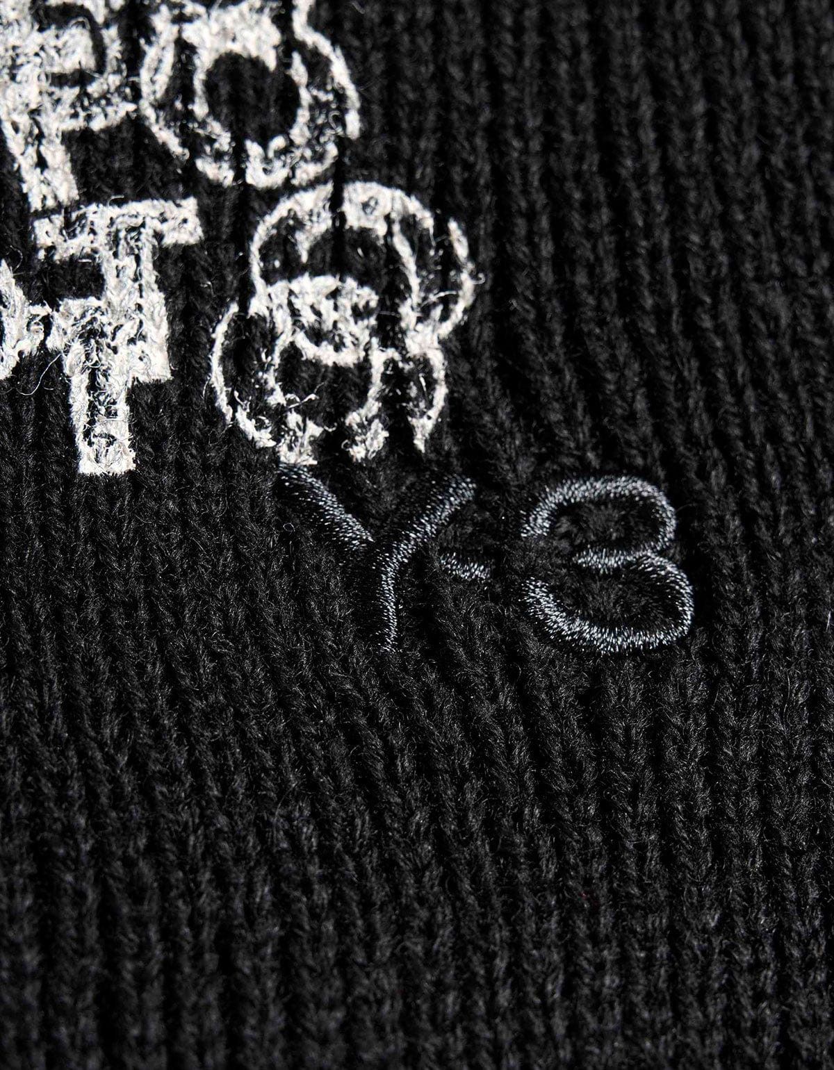 Y-3 Y-3 Black Graphic Beanie Hat Size ONE SIZE - 5 Thumbnail