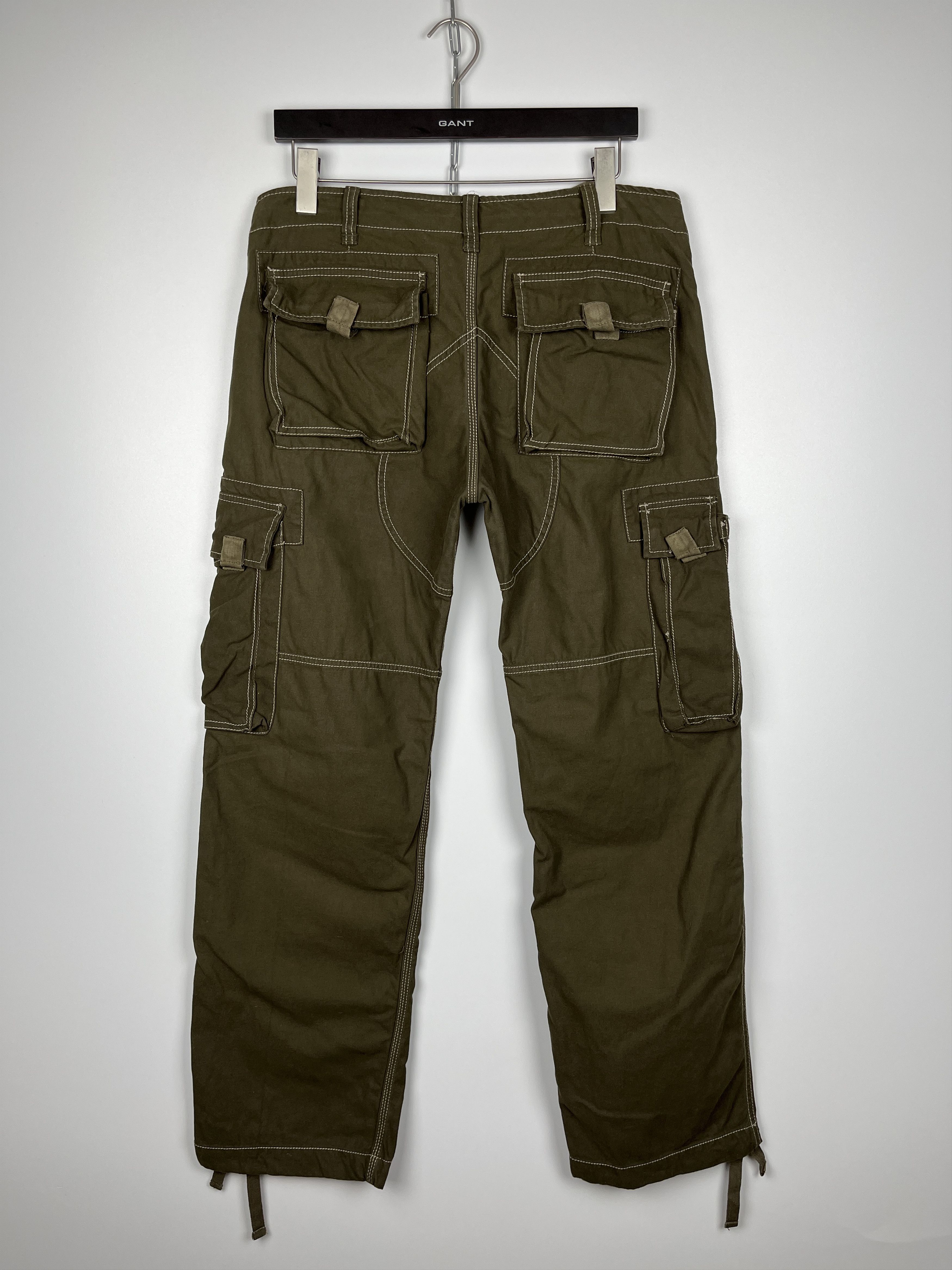 Vintage Vintage Avant Garde Cargo Bondage Multi-Pocket Pants Size US 33 - 17 Thumbnail