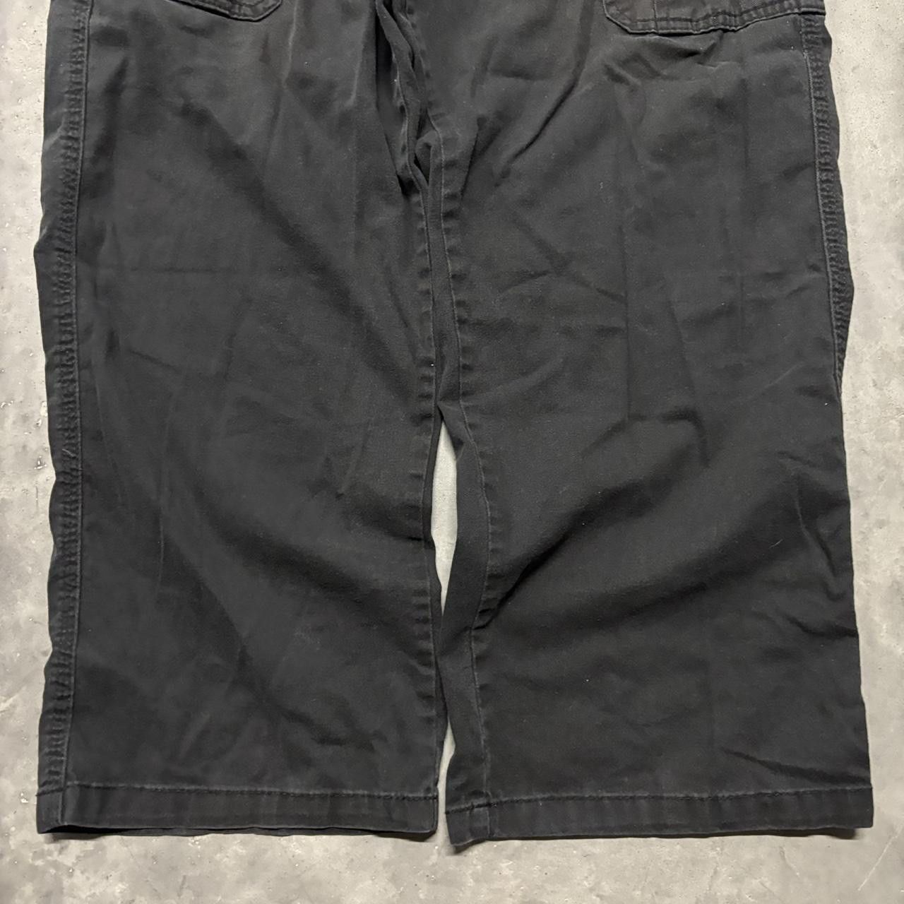 Japanese Brand × Vintage Crazy Vintage Y2K/2000s Grunge Black Streetwear Skater Cargo Pants! Size US 34 / EU 50 - 6 Thumbnail