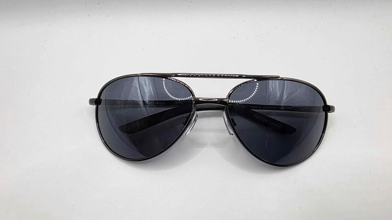 Foster Grant Foster Grant Aviator Sunglasses w/ Brown Leather Fossil Case Size ONE SIZE - 4 Thumbnail