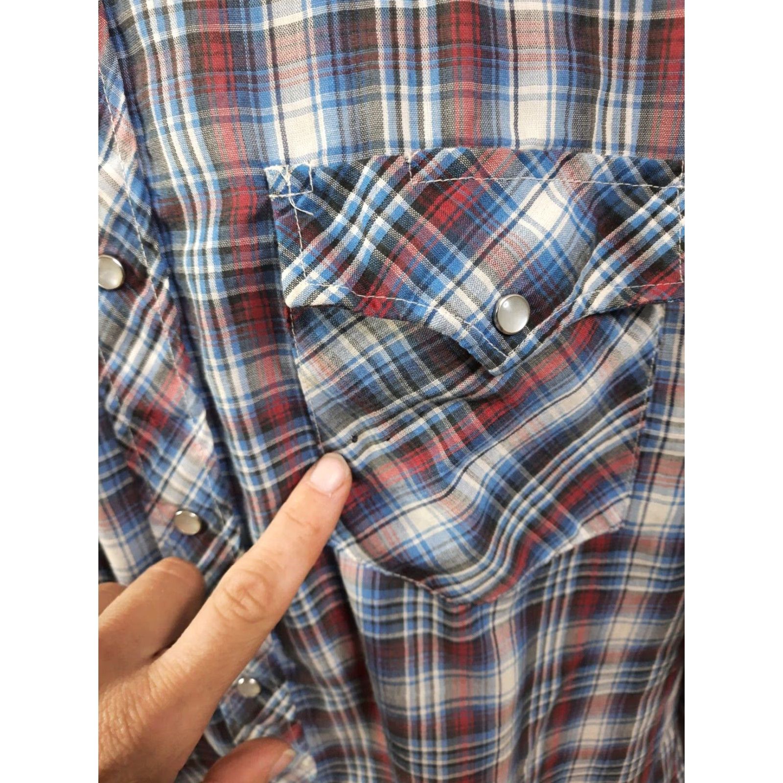 Vintage VINTAGE King of the Road Western Shirt Mens M Plaid Pearl Snap Rockabilly 80s Casual Size US M / EU 48-50 / 2 - 4 Thumbnail