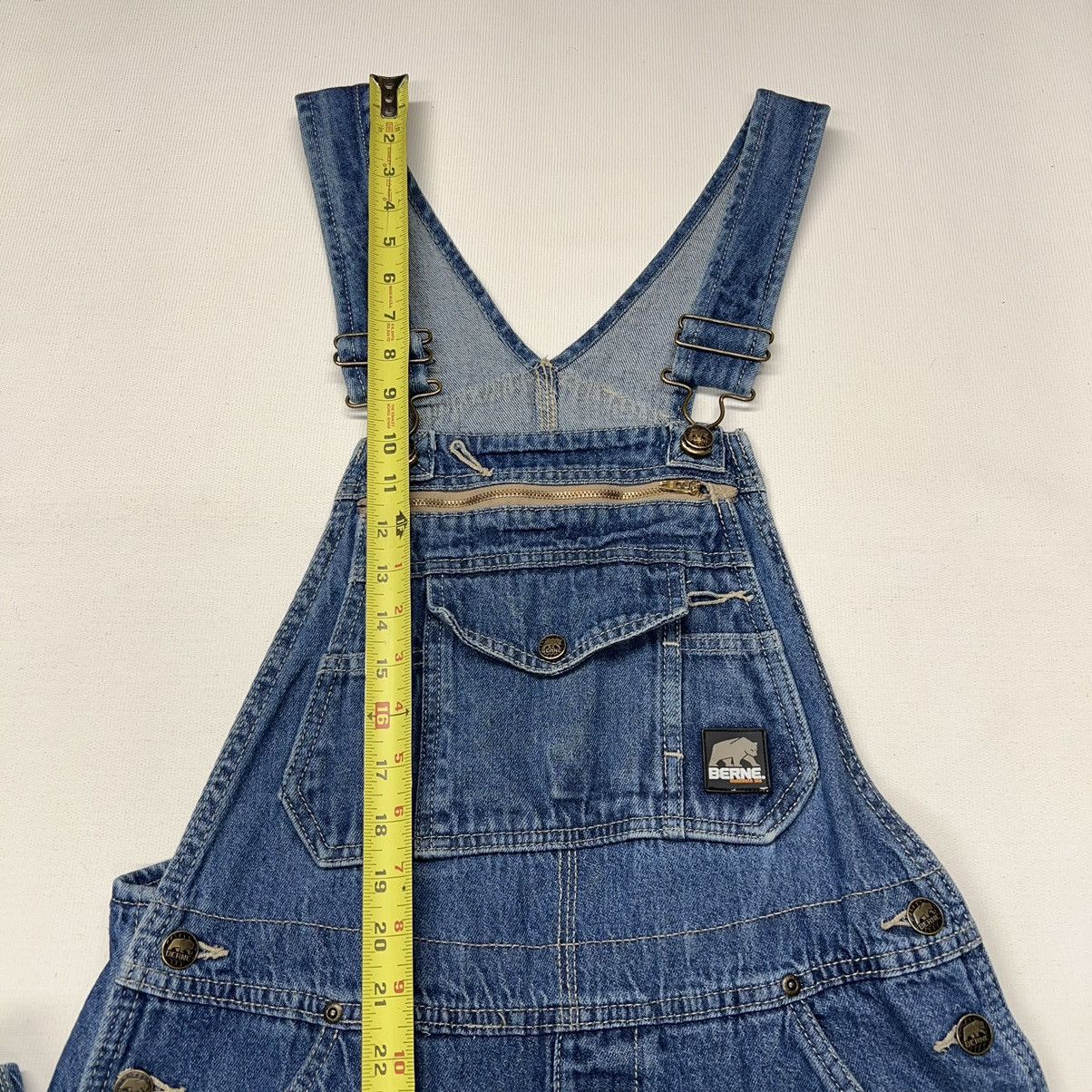 Other Berne Overalls Blue Denim Carpenter Bib Workwear Pocket Size US 34 / EU 50 - 22 Thumbnail