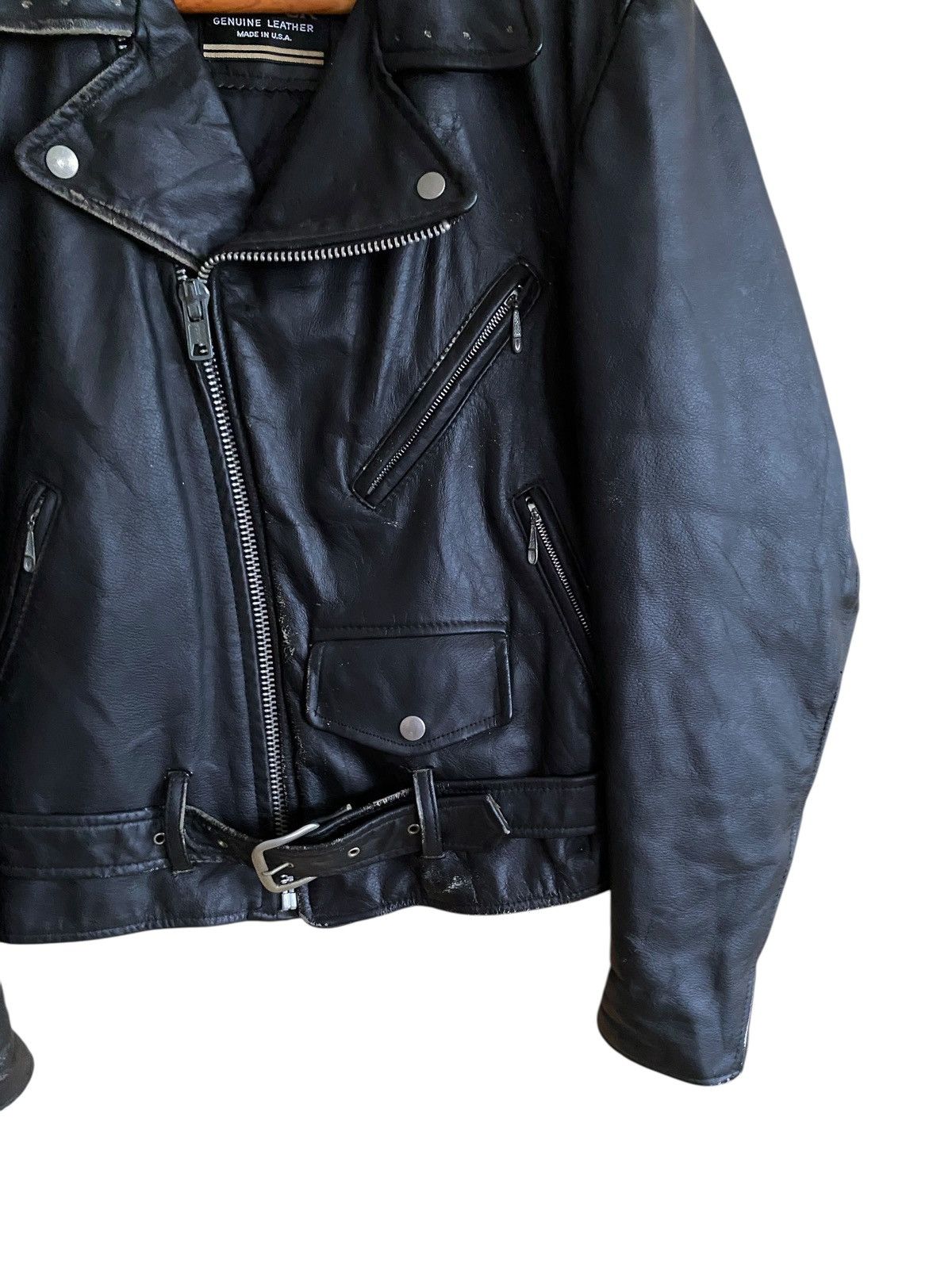 Cooper Vintage Brand Cooper Double Collar Leather Jacket 1970s Size US M / EU 48-50 / 2 - 7 Thumbnail