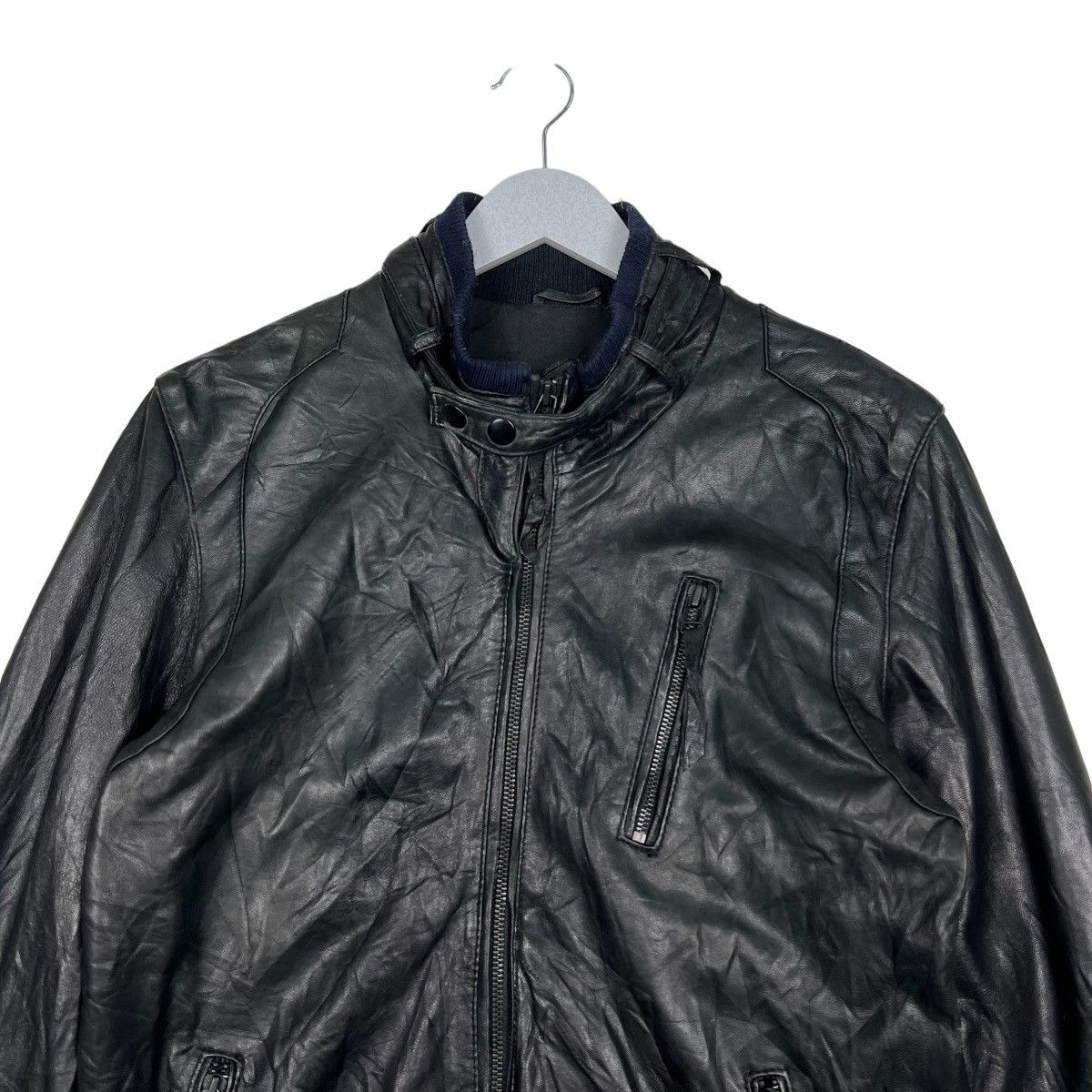 Tornado Mart 🔥 HOUSE OF BLUES LEATHER MOTO RIDER CAFE RACER JACKET Size US M / EU 48-50 / 2 - 3 Thumbnail