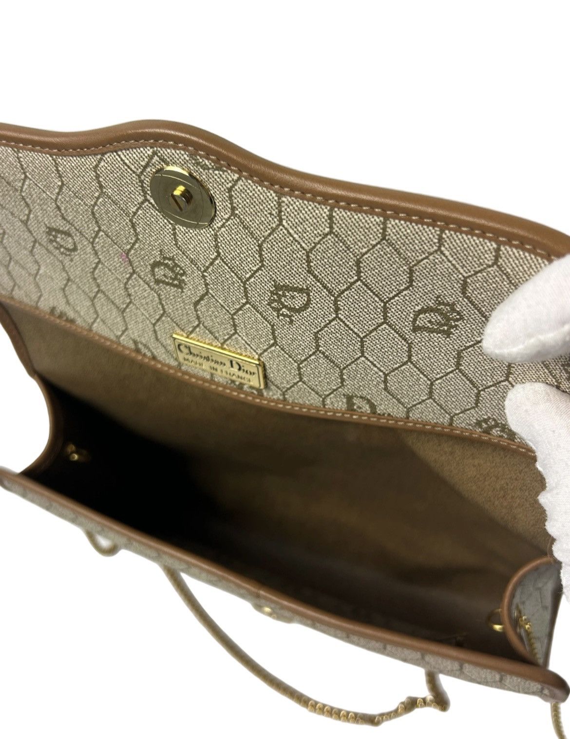 Dior Dior Honey Comb Leather Crossbody Bag Size ONE SIZE - 5 Thumbnail