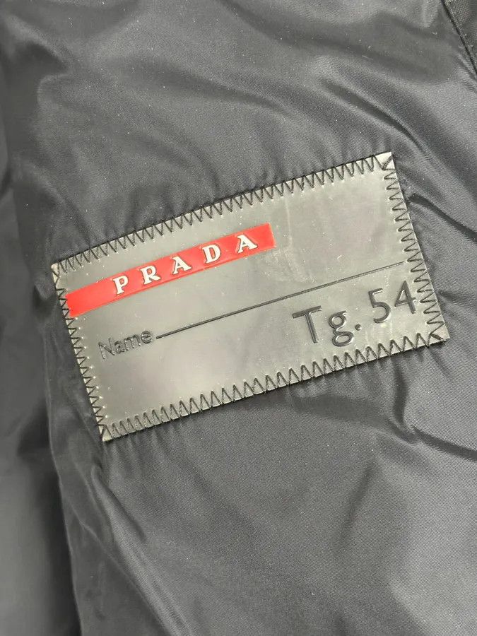 Prada AW2007 Prada Black Nylon Linea Rossa Bomber Jacket Size US L / EU 52-54 / 3 - 9 Thumbnail