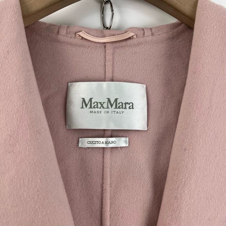 Max Mara Max Mara Pink wool hooded coat Size S / US 4 / IT 40 - 4 Thumbnail