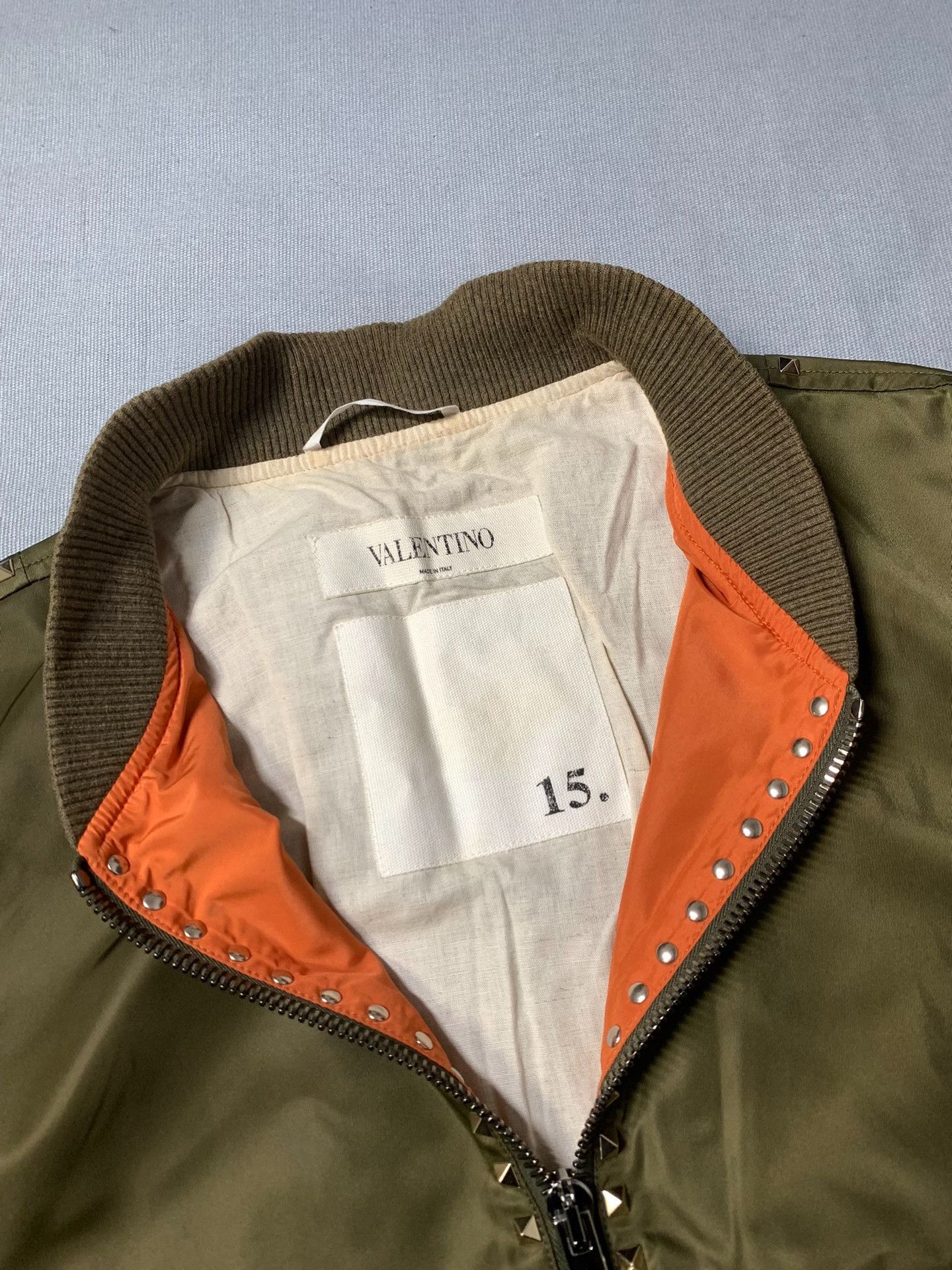 Valentino Valentino Rivet MA1 Bomber Jacket Size US M / EU 48-50 / 2 - 1 Thumbnail
