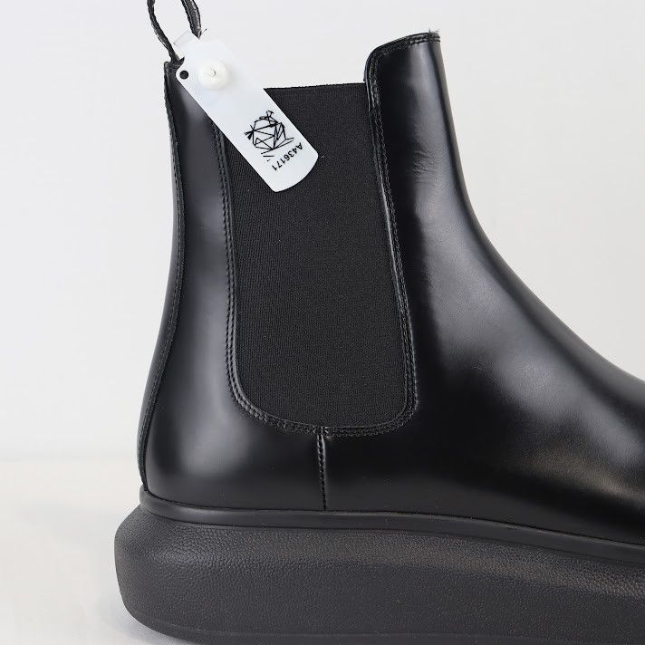 Alexander McQueen o1rshd1 Leather Boots in Black Size US 12 / EU 45 - 4 Thumbnail