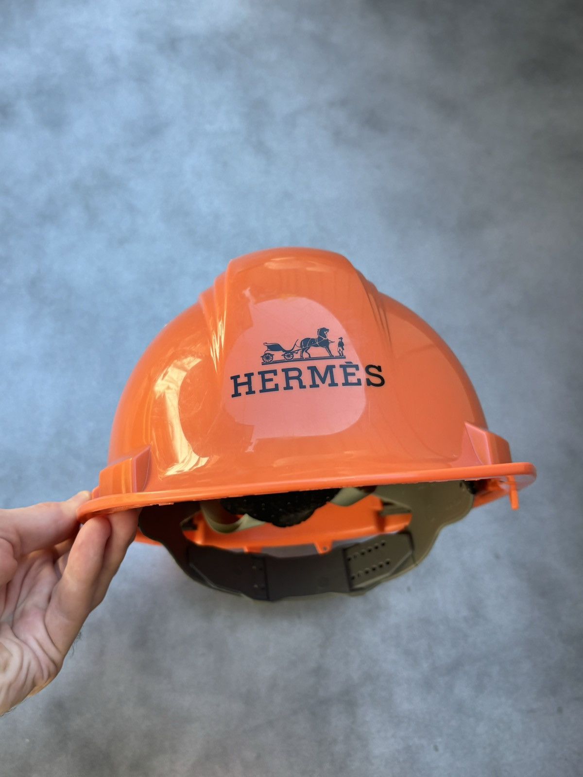 Designer × Hermes 2008 Hermes Hard Hat Hermès Toronto Construction Helmet Y2K Size ONE SIZE - 13 Thumbnail