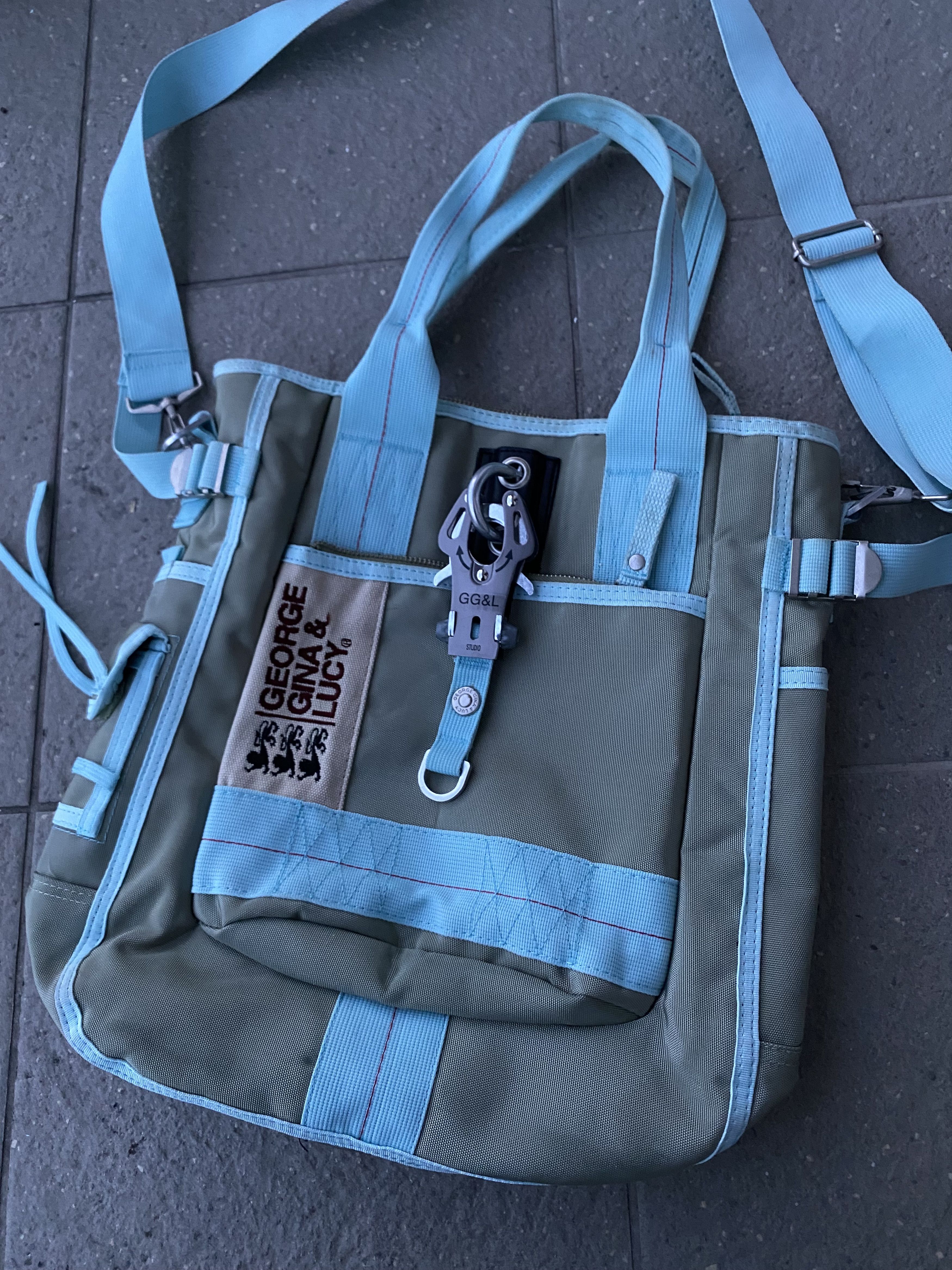 Japanese Brand Beige GGL Bag George Gina&Lucy Alyx Bag Style Cargo Size ONE SIZE - 11 Thumbnail
