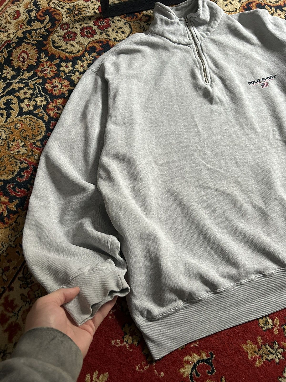 Polo Ralph Lauren Polo Ralph Lauren sport vintage 1/3 zip sweatshirt Size US L / EU 52-54 / 3 - 3 Thumbnail