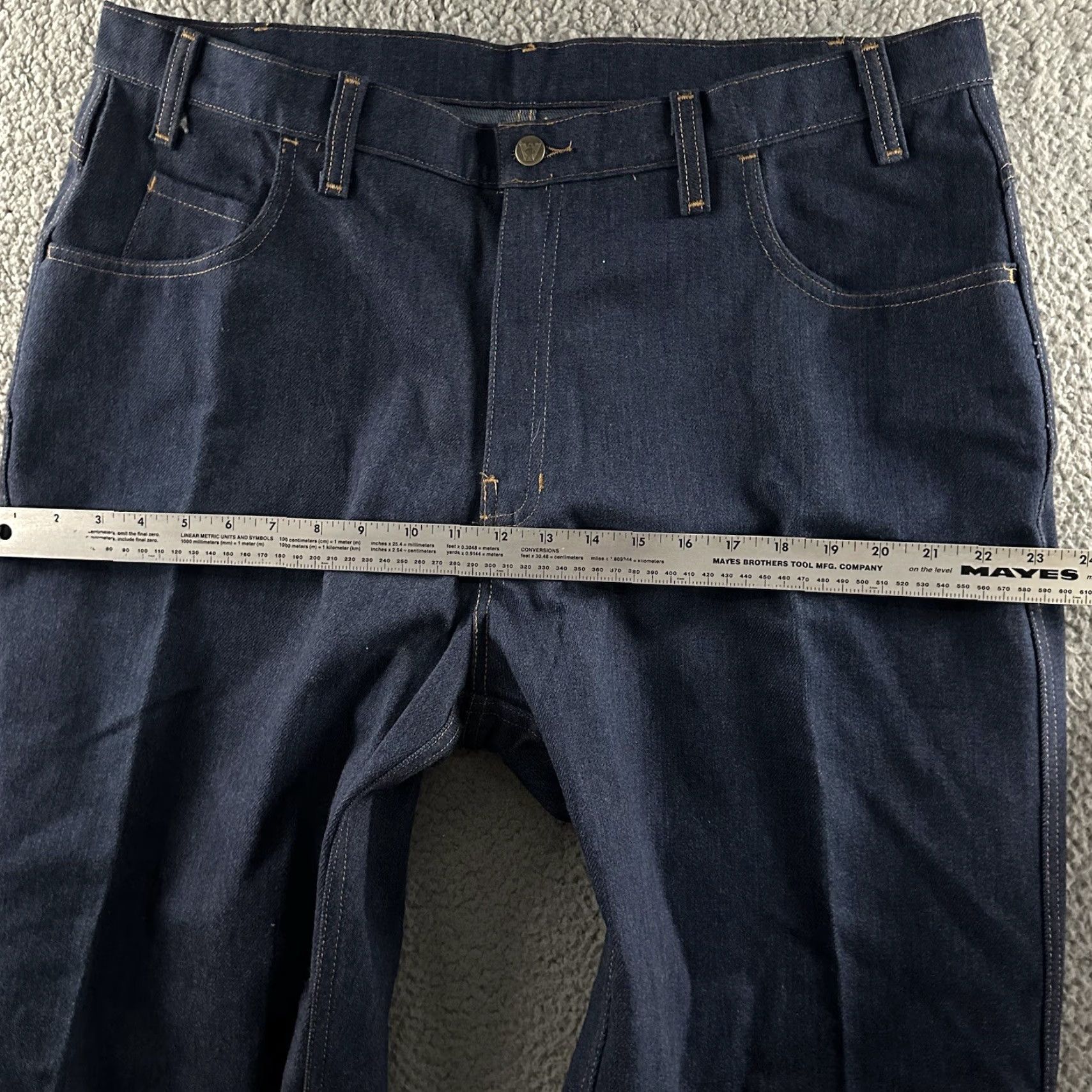 Vintage Flame Resistant Workrite Jeans Blue 40x32 Ultra Soft Cotton Nylon Blend Mens Size US 40 / EU 56 - 7 Thumbnail
