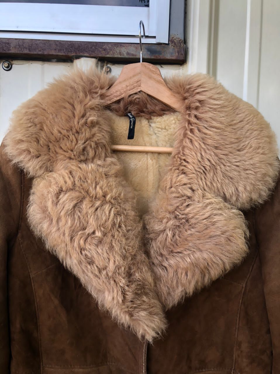 Leather Vintage Rotiny Faux Suede Fur Coat Made In Spain Size US M / EU 48-50 / 2 - 6 Thumbnail