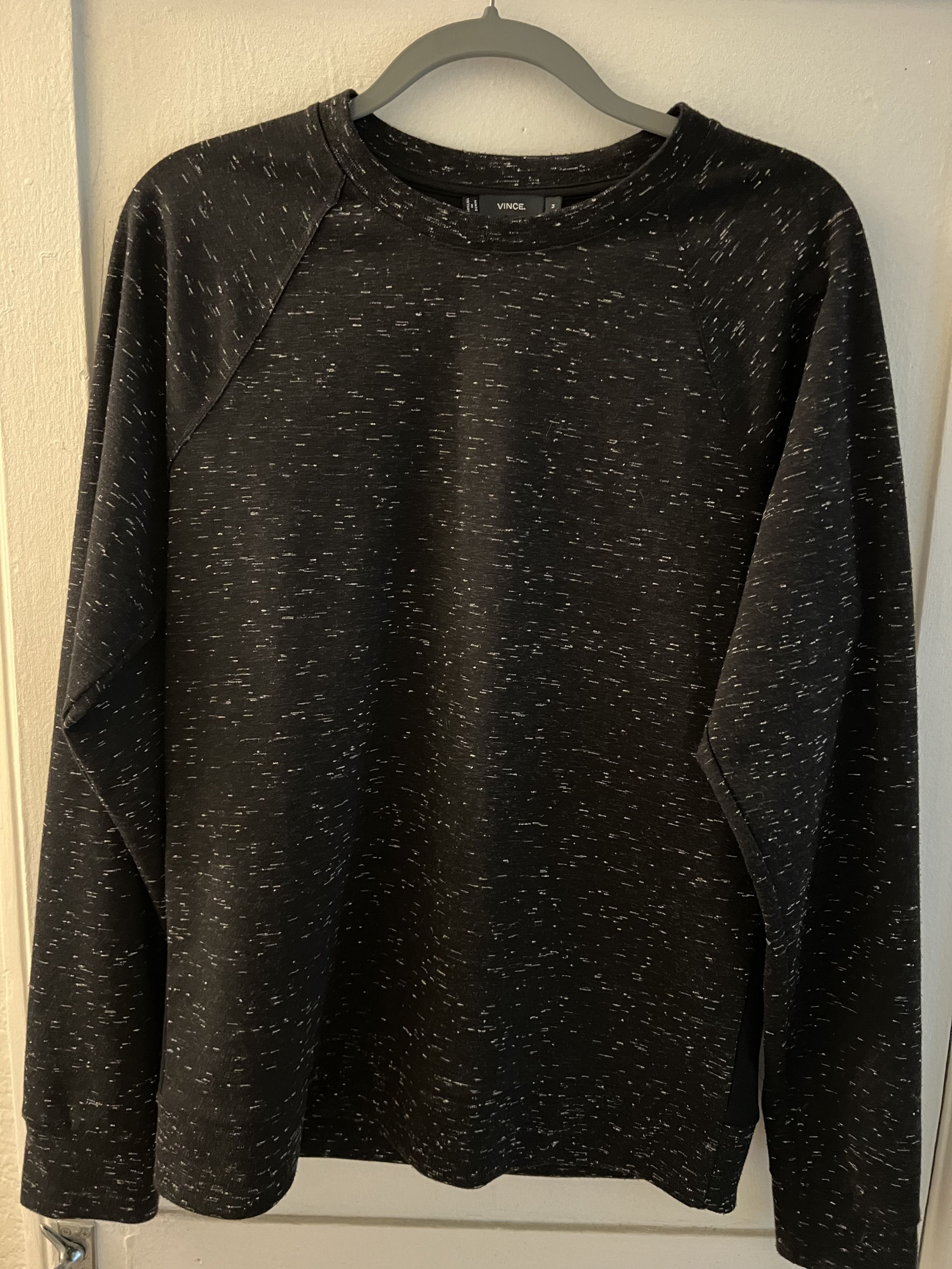 image of Vince Sweatshirt in Black/Grey, Men's (Size Medium)