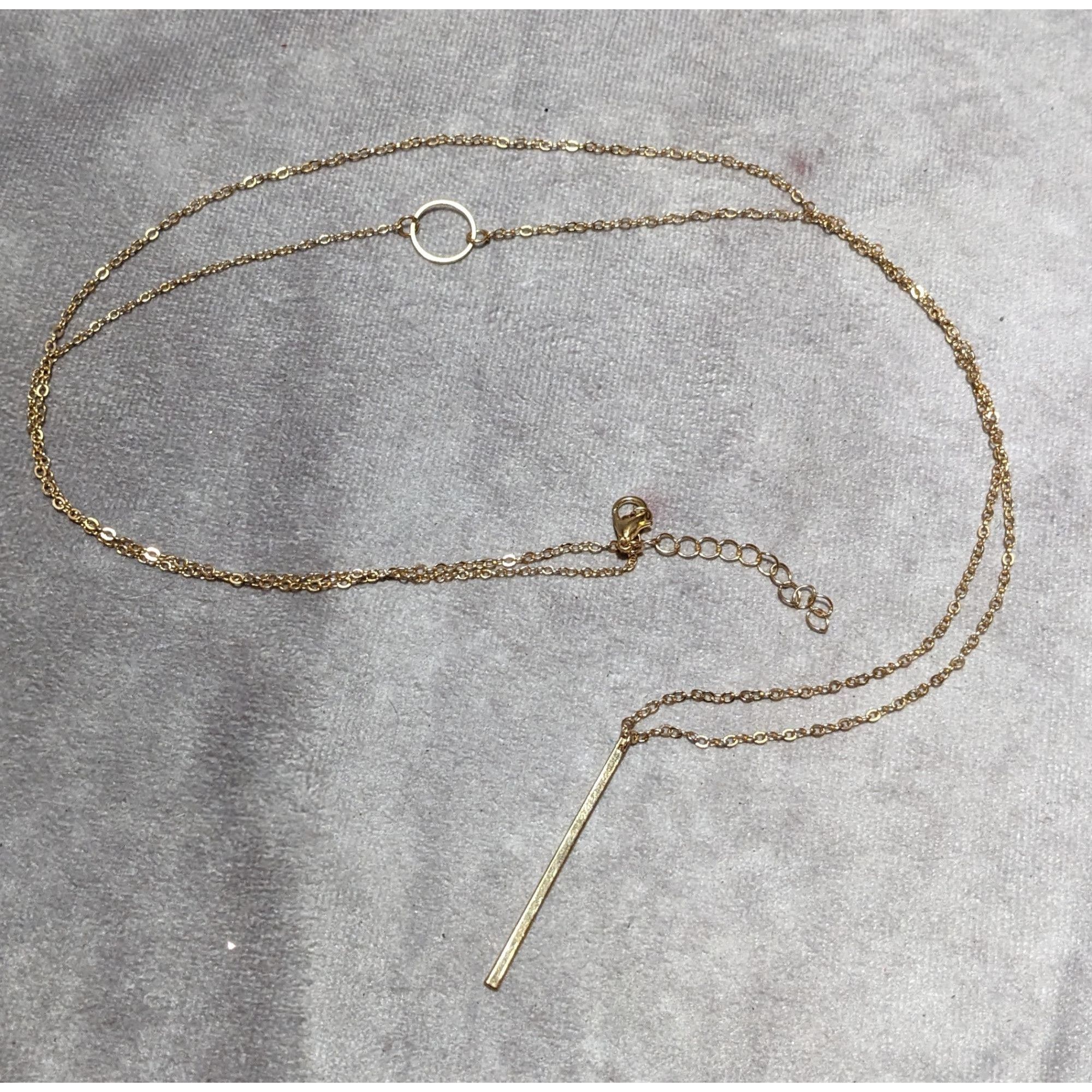 Other Minimalist Gold Geometric Charm Chain Necklace Size ONE SIZE - 8 Thumbnail