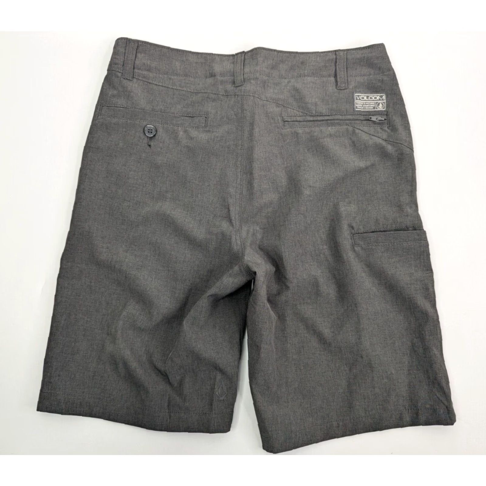Volcom Volcom Surf & Turf Kerosene Hybrid Short Boardshorts 28 Gray Mens Regular Stretch 4 Way Front Zip Logo Belt Loops Beach Casual Walking Swimming Size US 28 / EU 44 - 2 Thumbnail