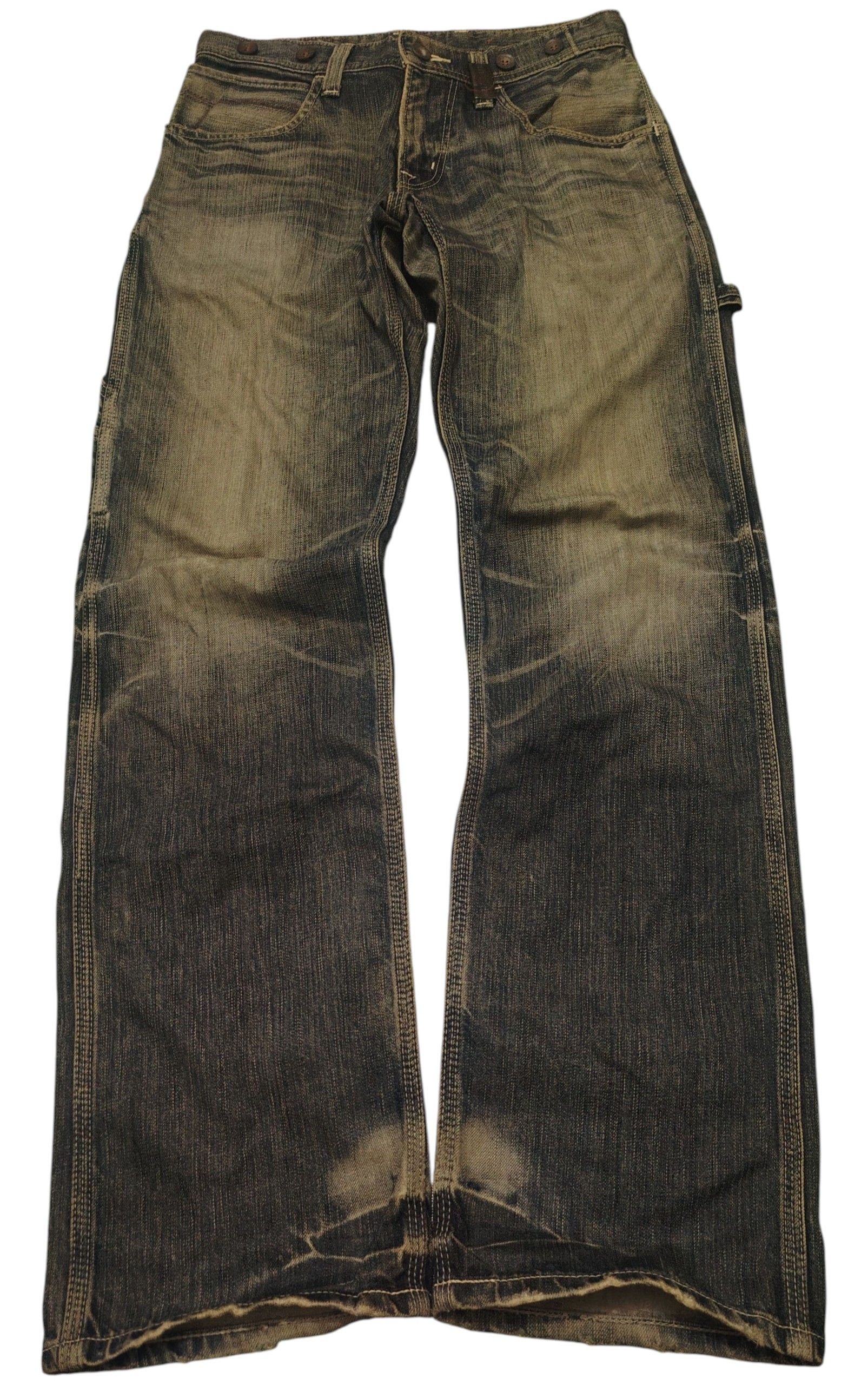 Edwin Japan Edwin Blue Trip Distressed Thrashed Jeans Buckle Back Size US 30 / EU 46 - 2 Thumbnail