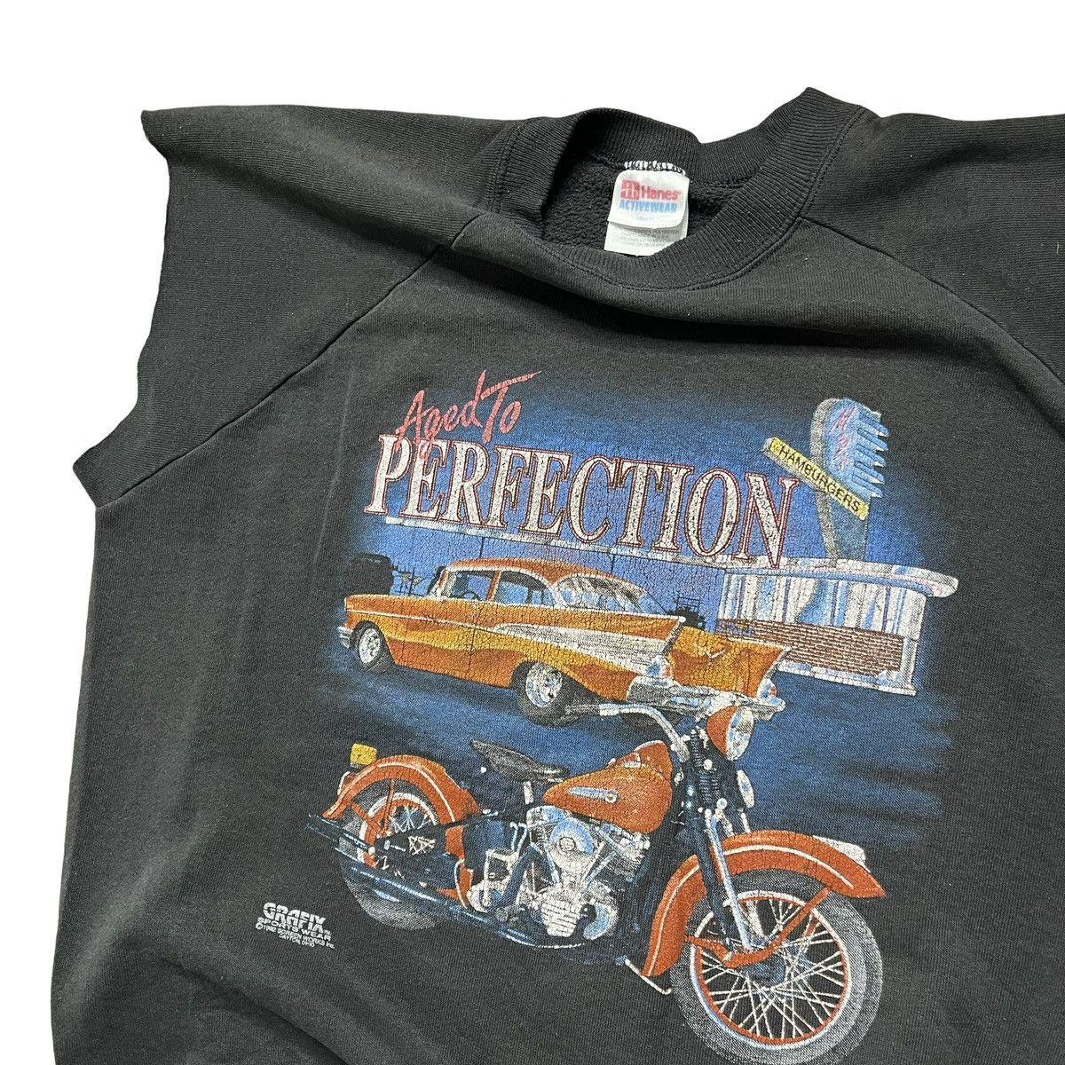 Vintage vintage biker chopper hot rod sweatshirt Size US L / EU 52-54 / 3 - 5 Thumbnail