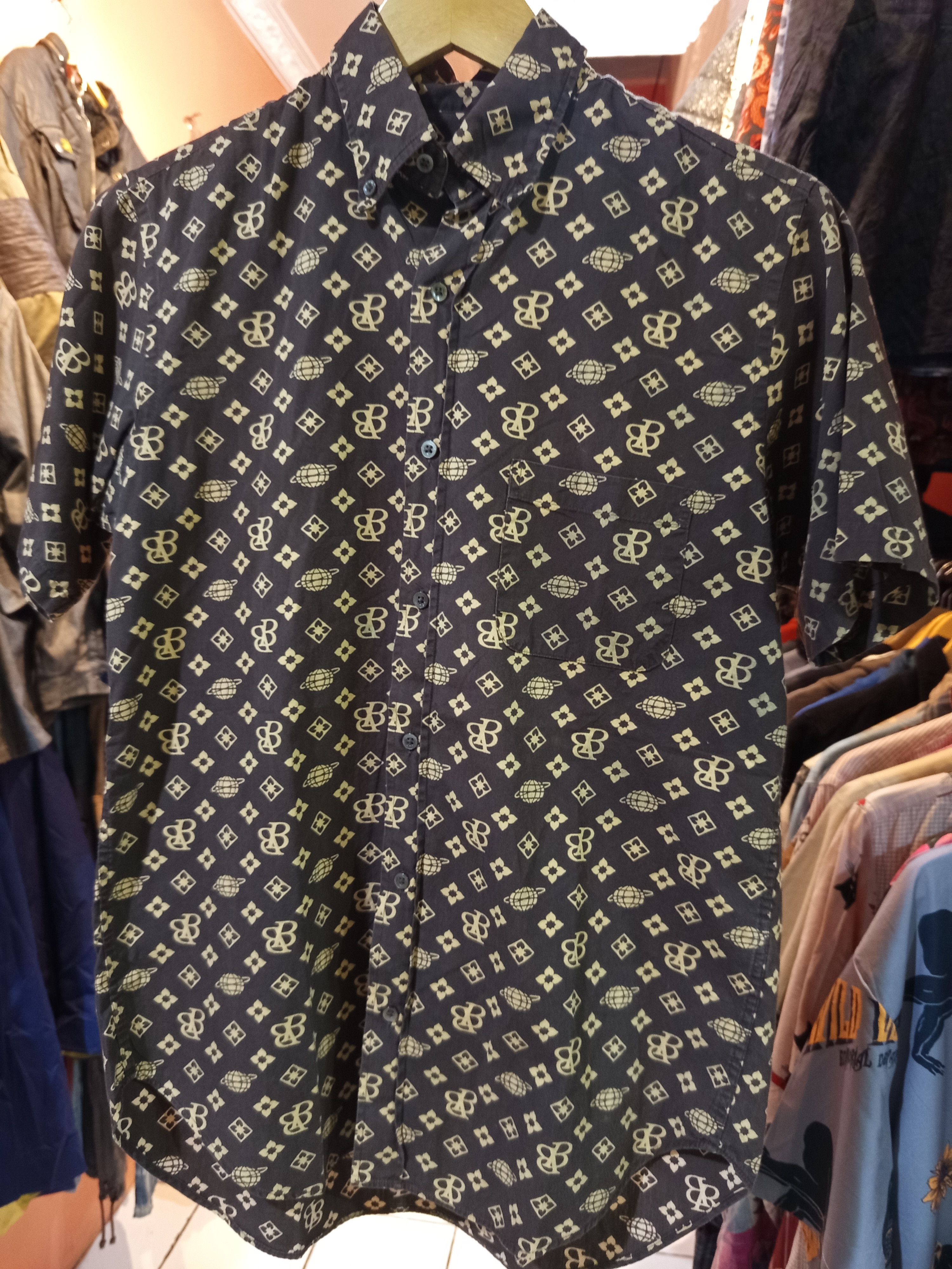 Beams Plus Beams Boy Monogram Print Short Sleeve Shirt Size US M / EU 48-50 / 2 - 2 Thumbnail